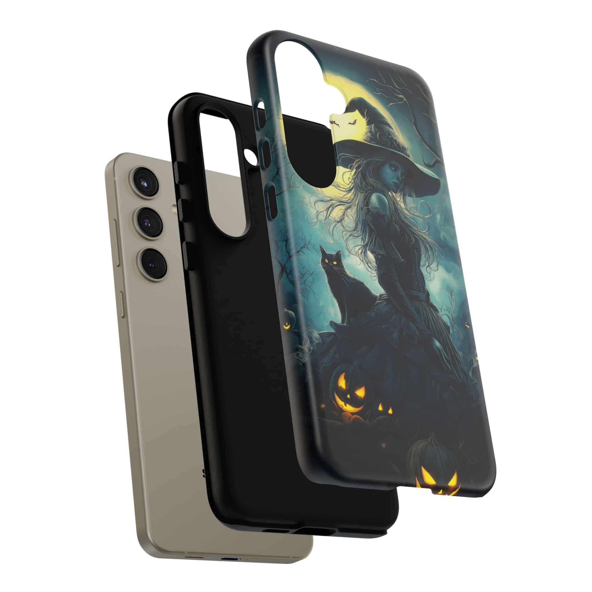 Witch With Black Cat By Moonlight #MJ-W001 Samsung S21, S22, S23, S24 Plus & Ultra Tough Cases - Image 44