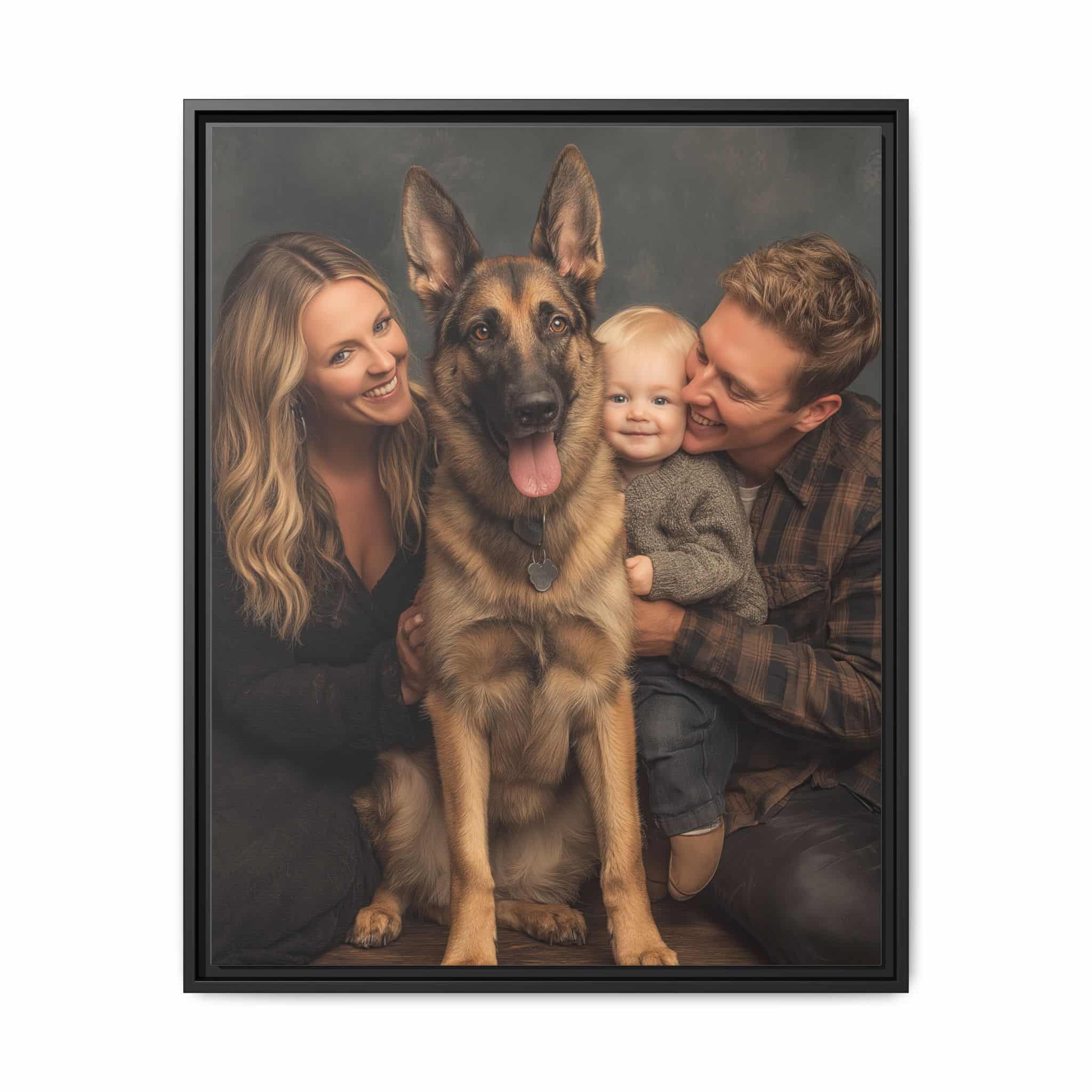 Personalized Framed Family Canvas Wall Art Vertical Multiple Sizes Available - Image 109