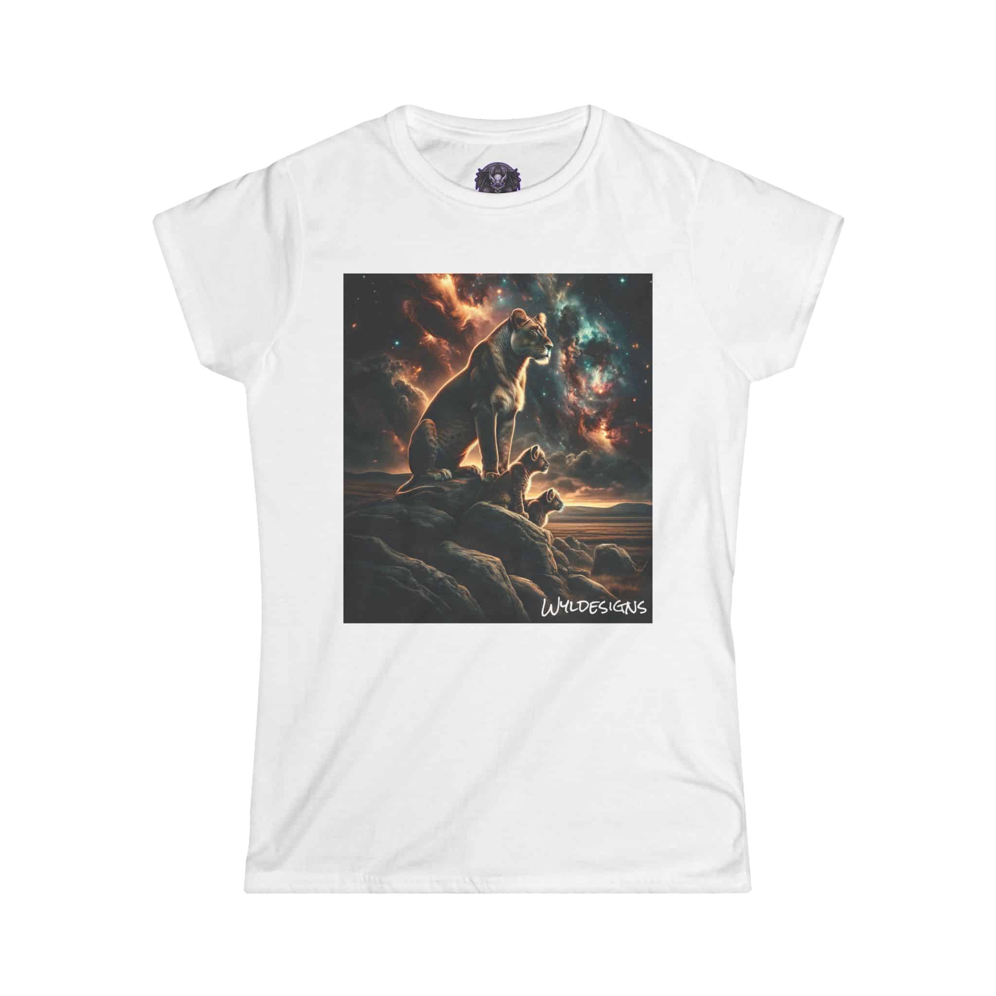 Lioness & Cubs WD-D010 By Wyldesigns Women's Softstyle Tee - Image 4
