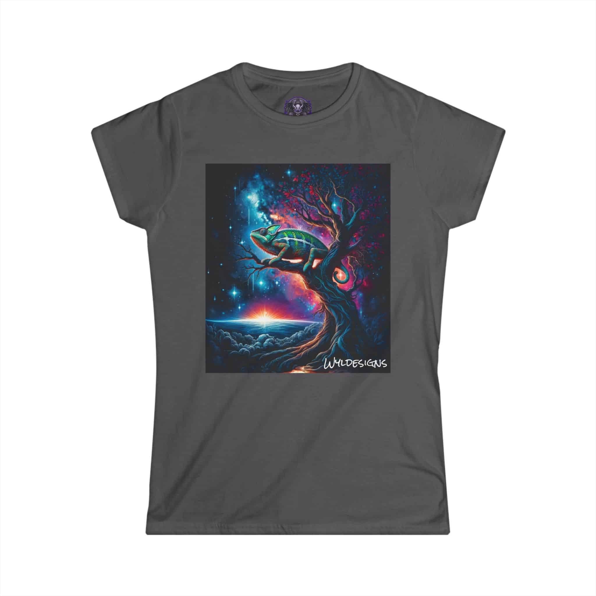 Cosmic Chameleon WD-D004 By Wyldesigns Women's Softstyle Tee - Image 31