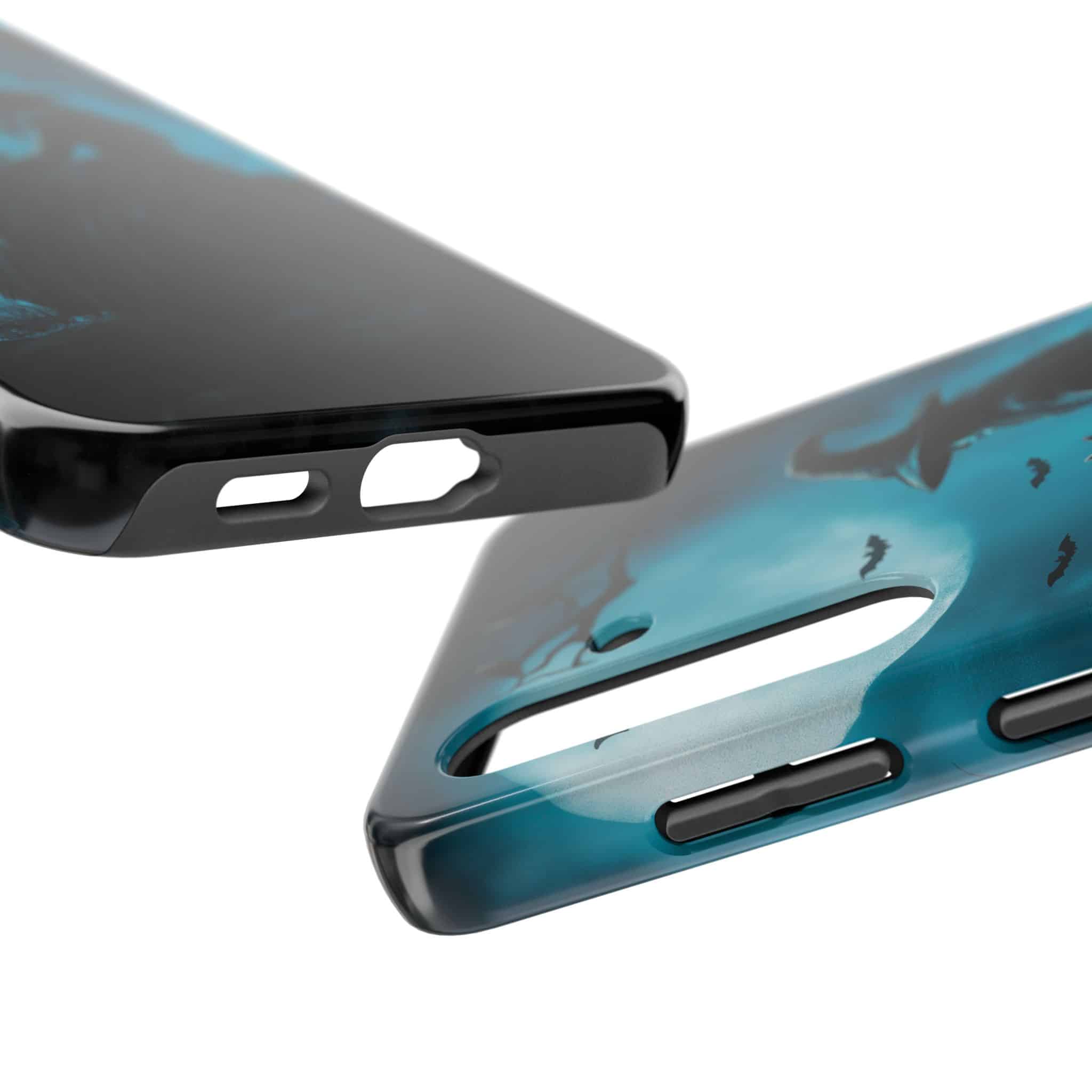 Witch With Black Cat By Moonlight #MJ-W003 Samsung S21, S22, S23, & S24 Tough Phone Cases - Image 3