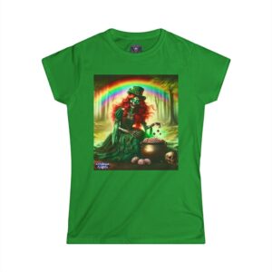 Fiona Undead Angel Leprechaun Queen #DFZ-007B Women's Softstyle Tee