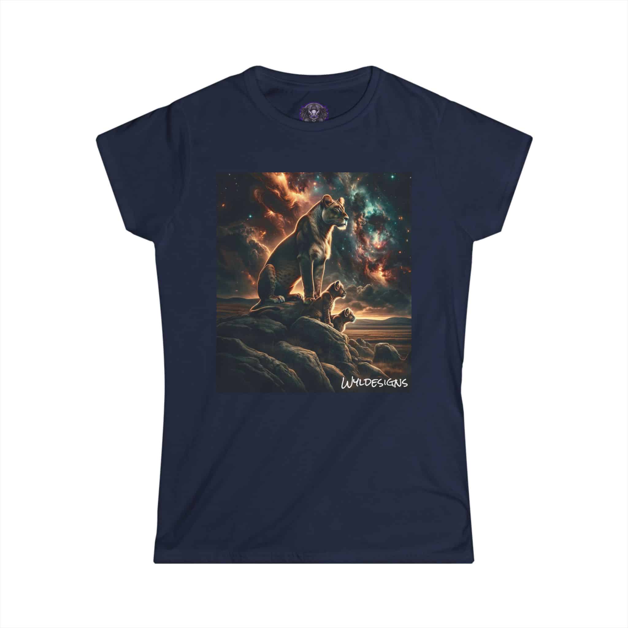 Lioness & Cubs WD-D010 By Wyldesigns Women's Softstyle Tee - Image 31