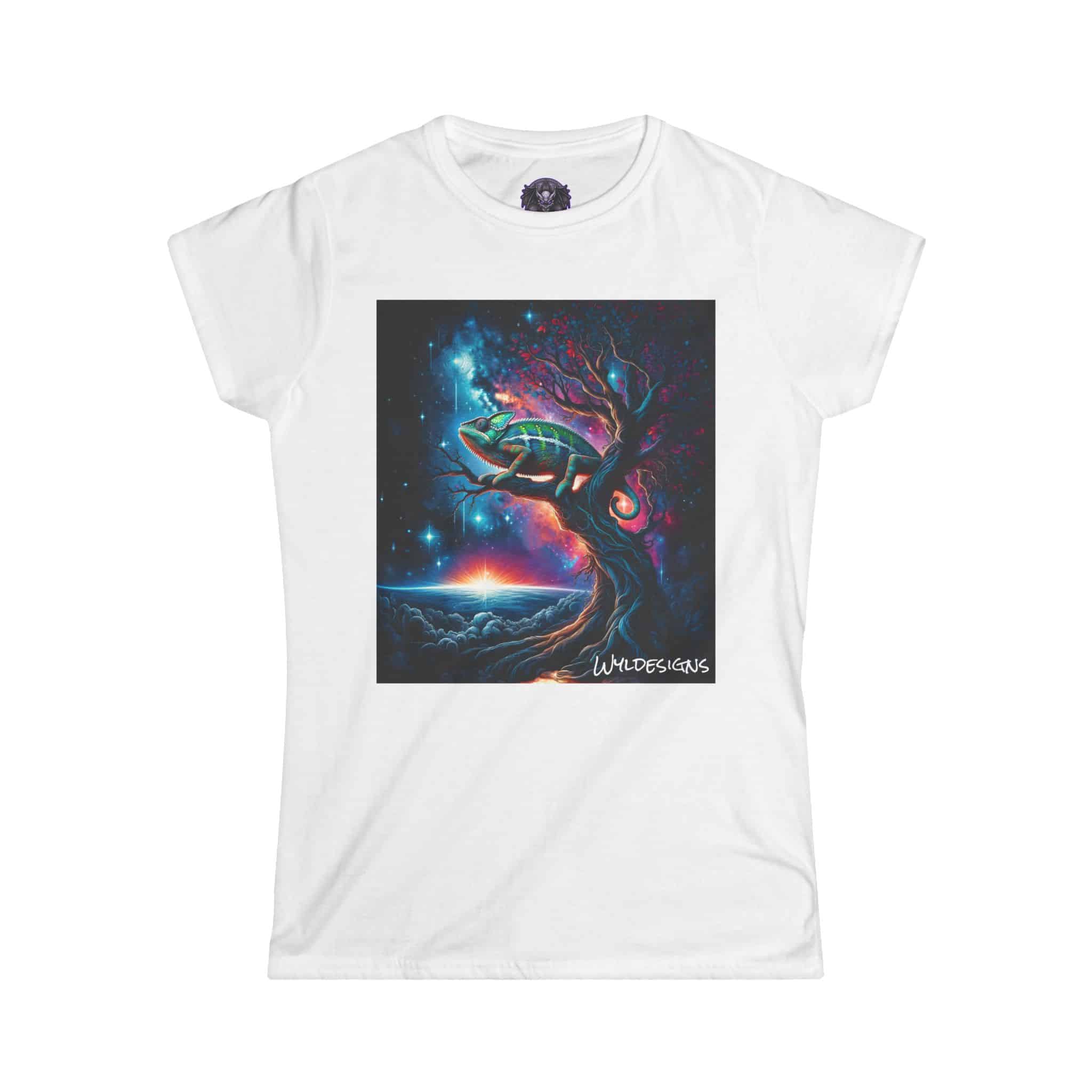 Cosmic Chameleon WD-D004 By Wyldesigns Women's Softstyle Tee - Image 13