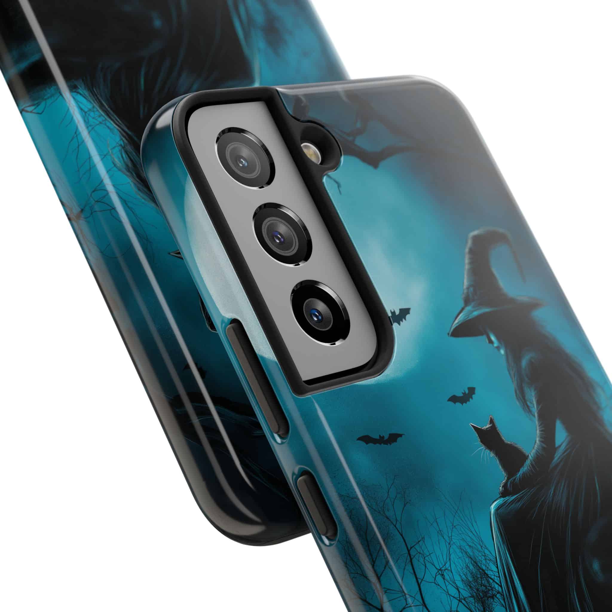 Witch With Black Cat By Moonlight #MJ-W003 Samsung S21, S22, S23, & S24 Tough Phone Cases - Image 10