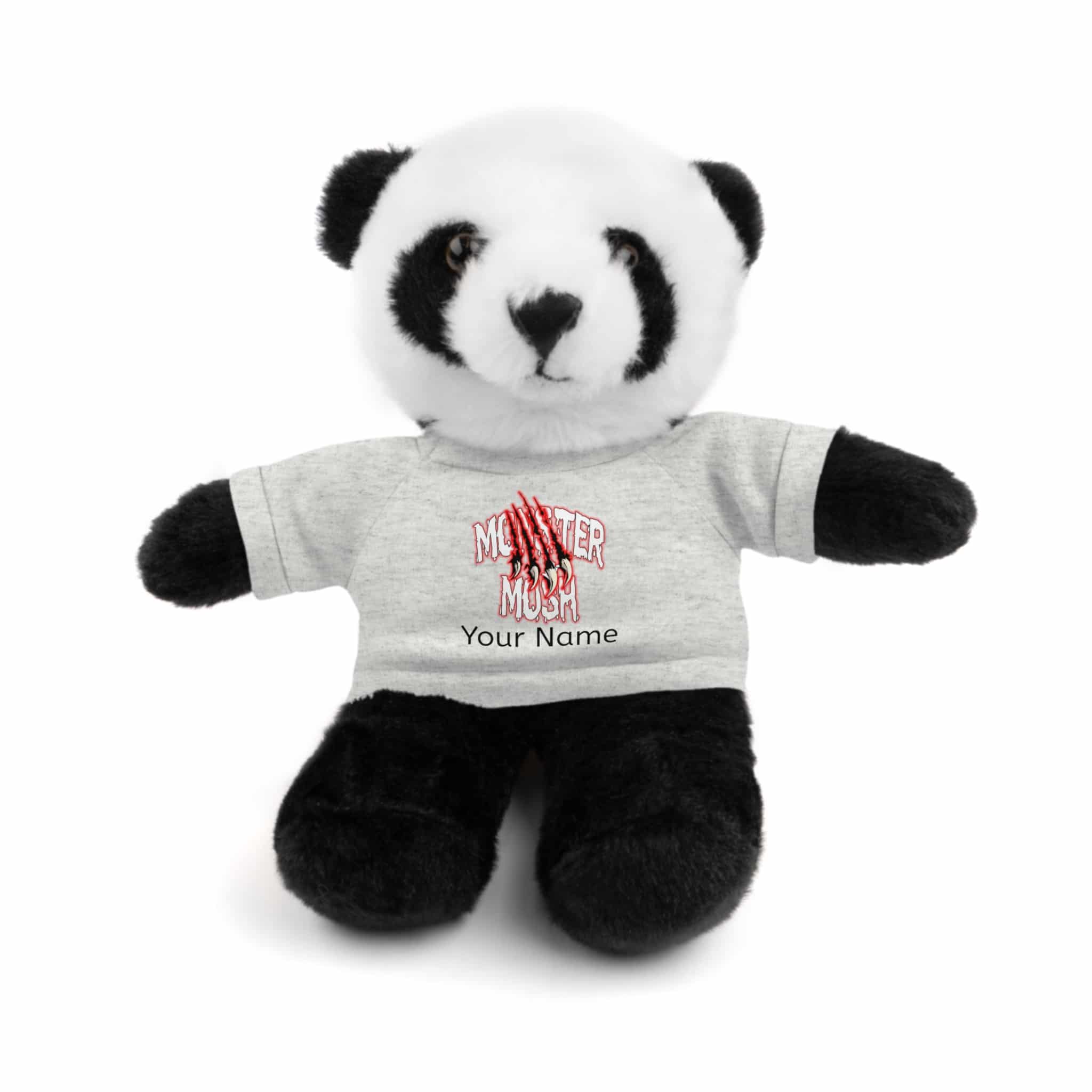 Personalized 8 Inch Stuffed Animals Wearing Monster Mosh Tee Assortment - Image 7