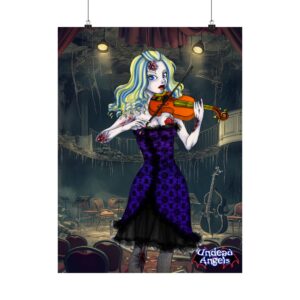 Ariel Undead Angel Violinist - Classic Art Matte Vertical Posters