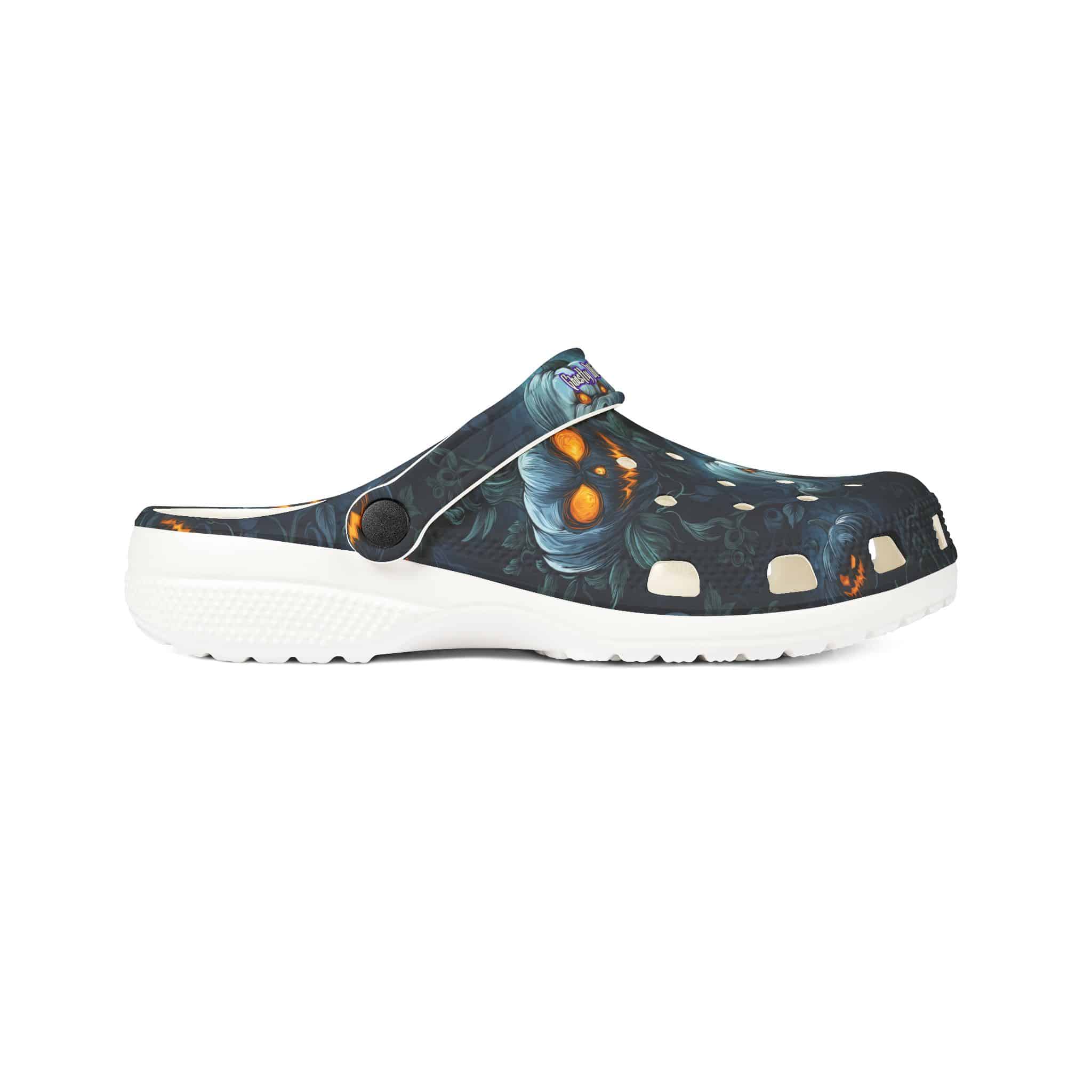 Halloween Ghosts & Pumpkins Pattern 2 Clog Style Shoes - Image 15