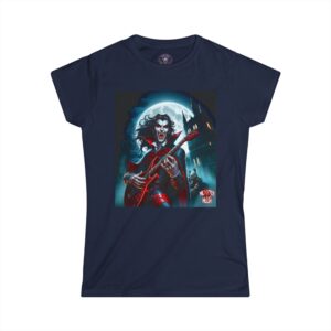 Monster Mosh 2024 Tour Drac on Guitar MM-D001 Women's Softstyle Tee