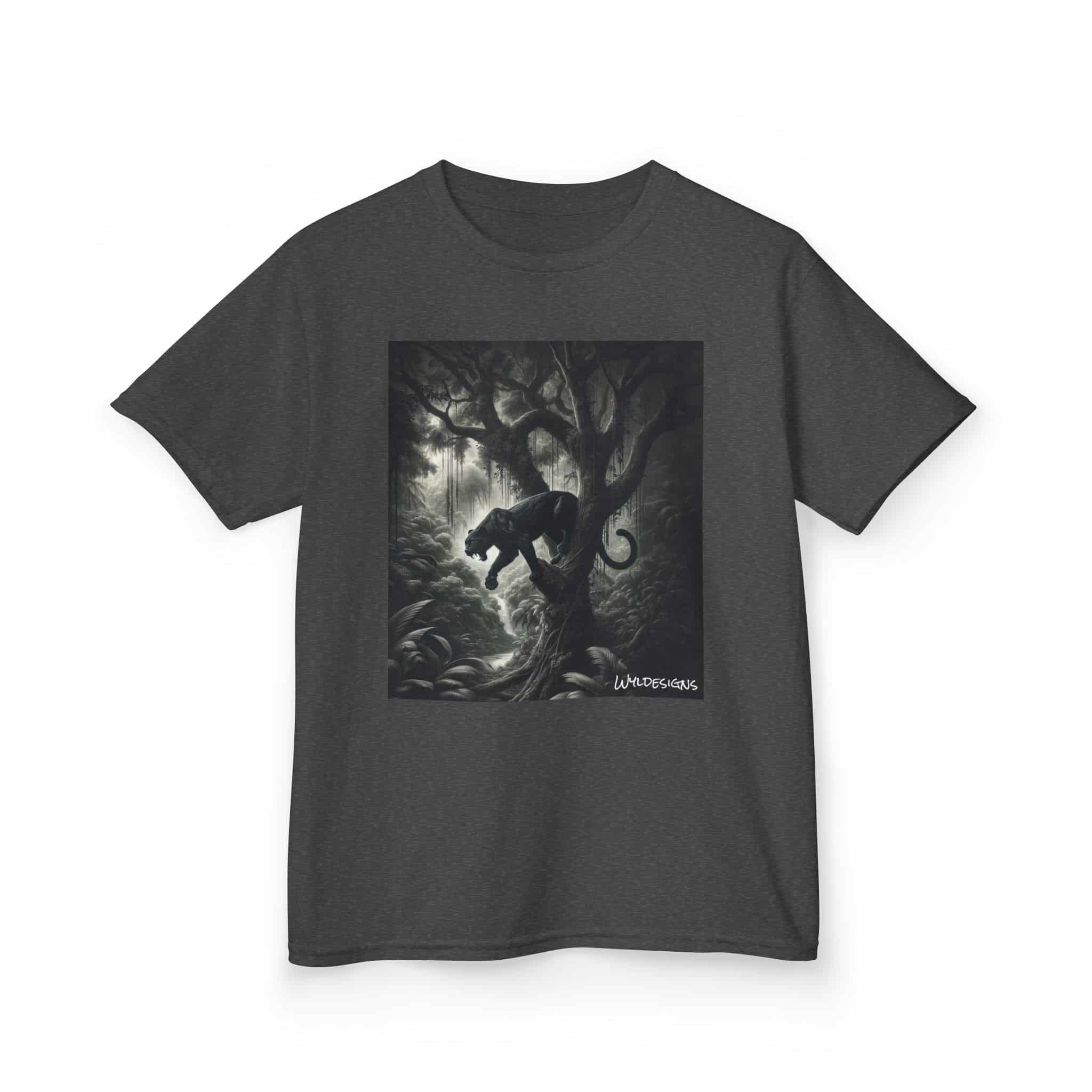 Black Panther WD-D003 By Wyldesigns Kids Heavy Cotton™ Tee - Image 15