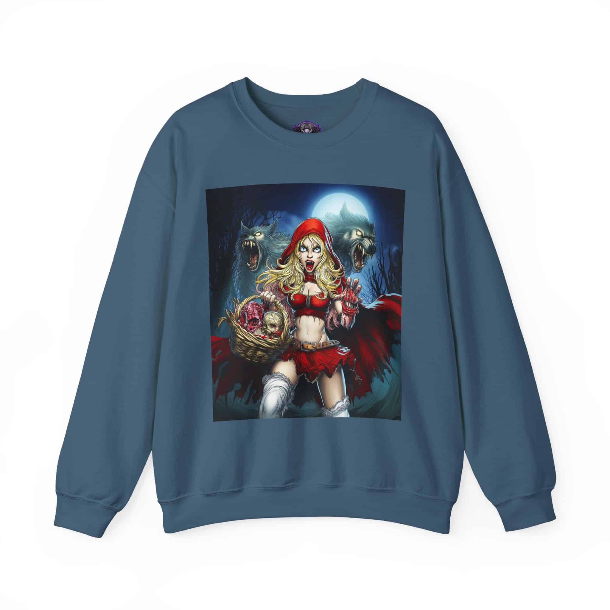 Vampire Red Riding Hood By Ghastly Wicked Tales 2025-02 Unisex Heavy Blend™ Crewneck Sweatshirt - Image 33
