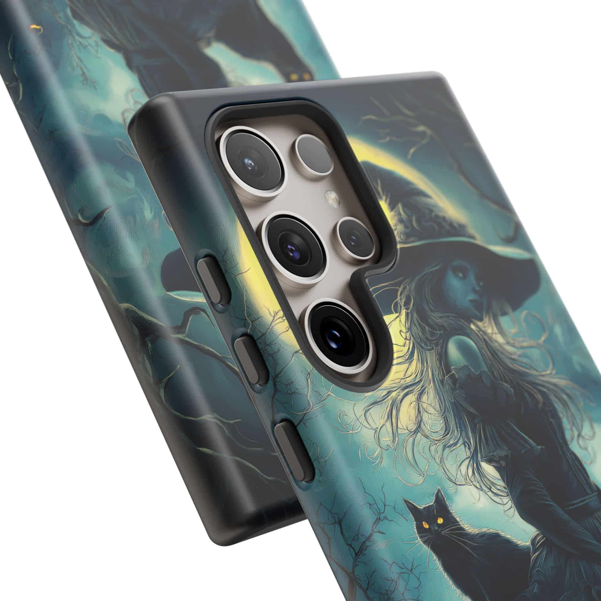 Witch With Black Cat By Moonlight #MJ-W001 Samsung S21, S22, S23, S24 Plus & Ultra Tough Cases - Image 50