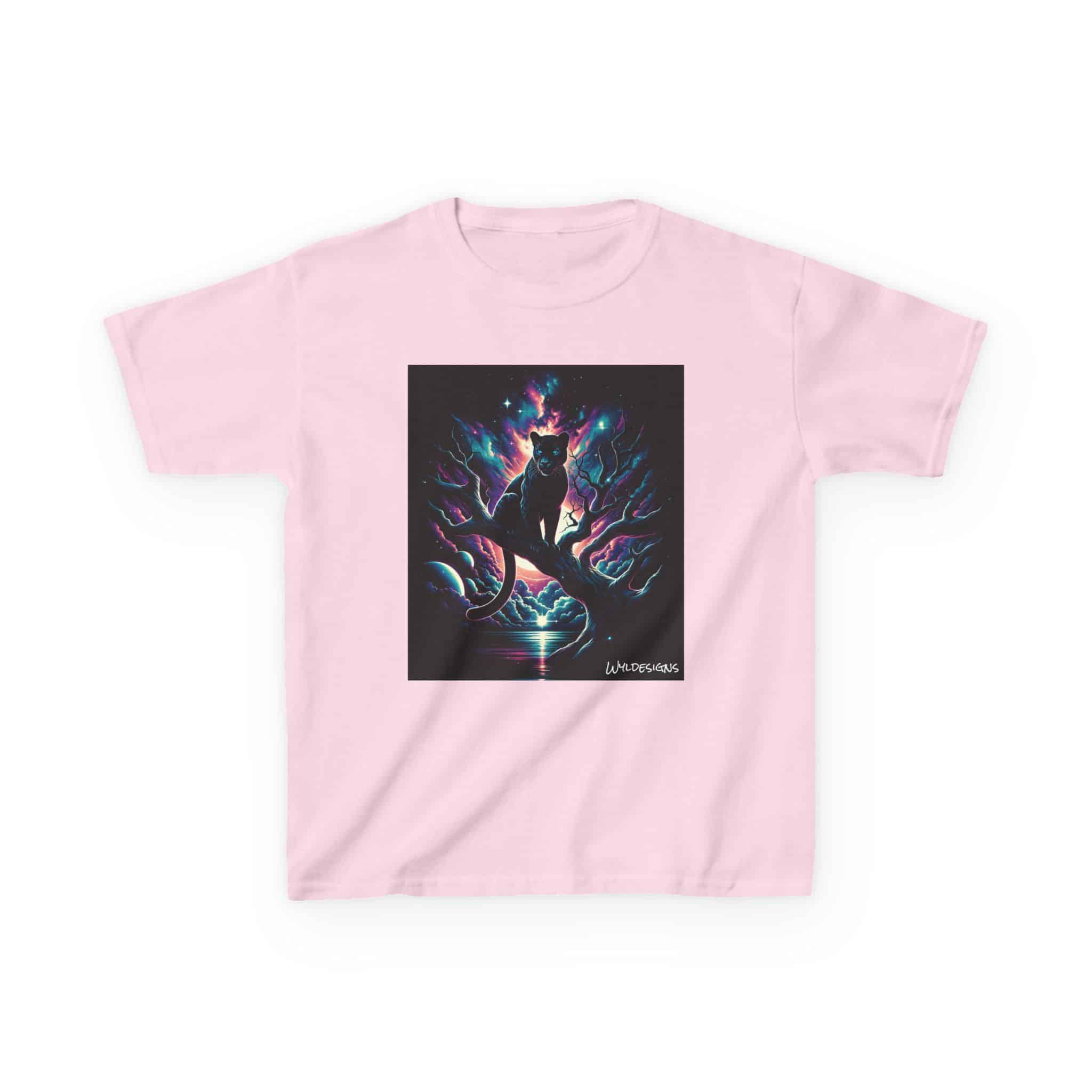 Cosmic Black Panther WD-D009 By Wyldesigns Kids Heavy Cotton™ Tee - Image 13