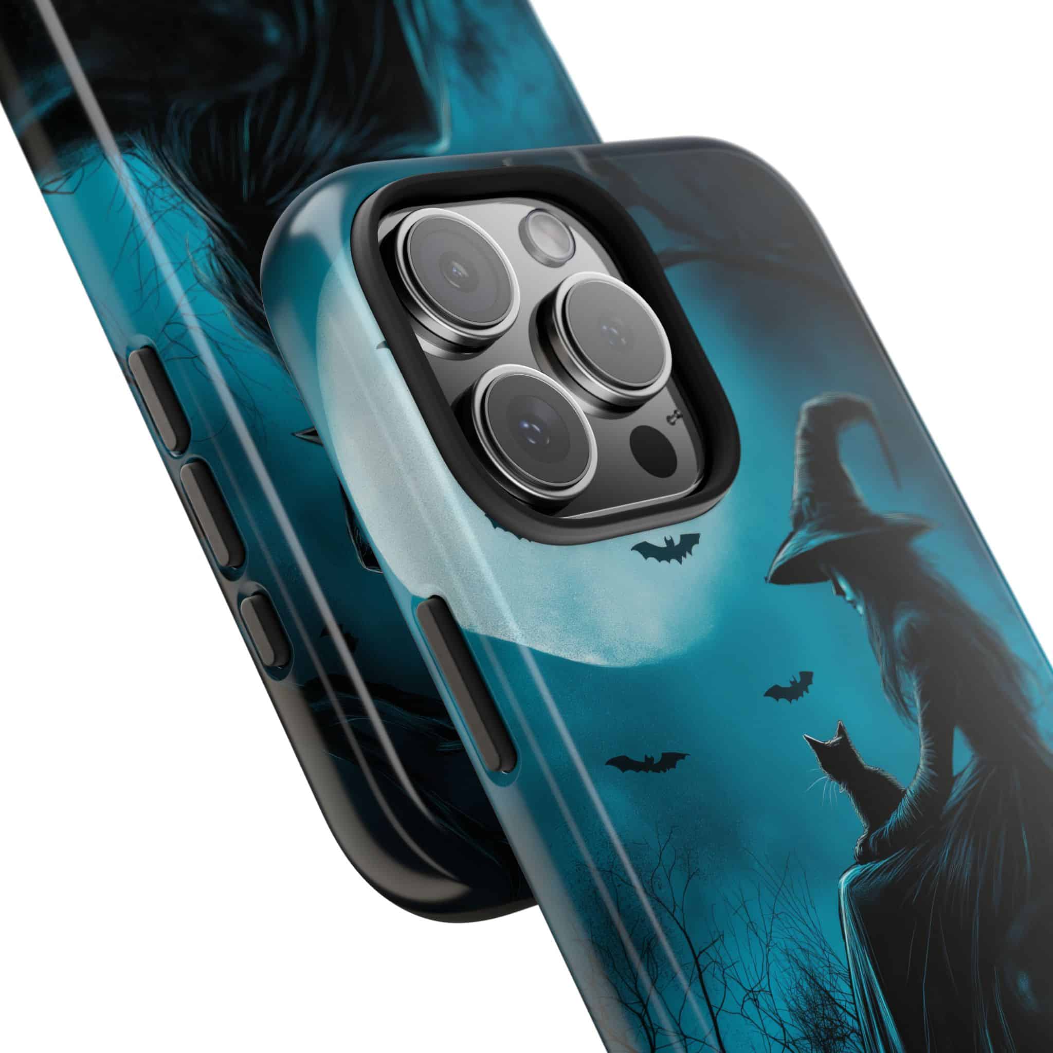 Witch With Black Cat By Moonlight #MJ-W003 iPhone 15 & 16 Tough Phone Cases - Image 21