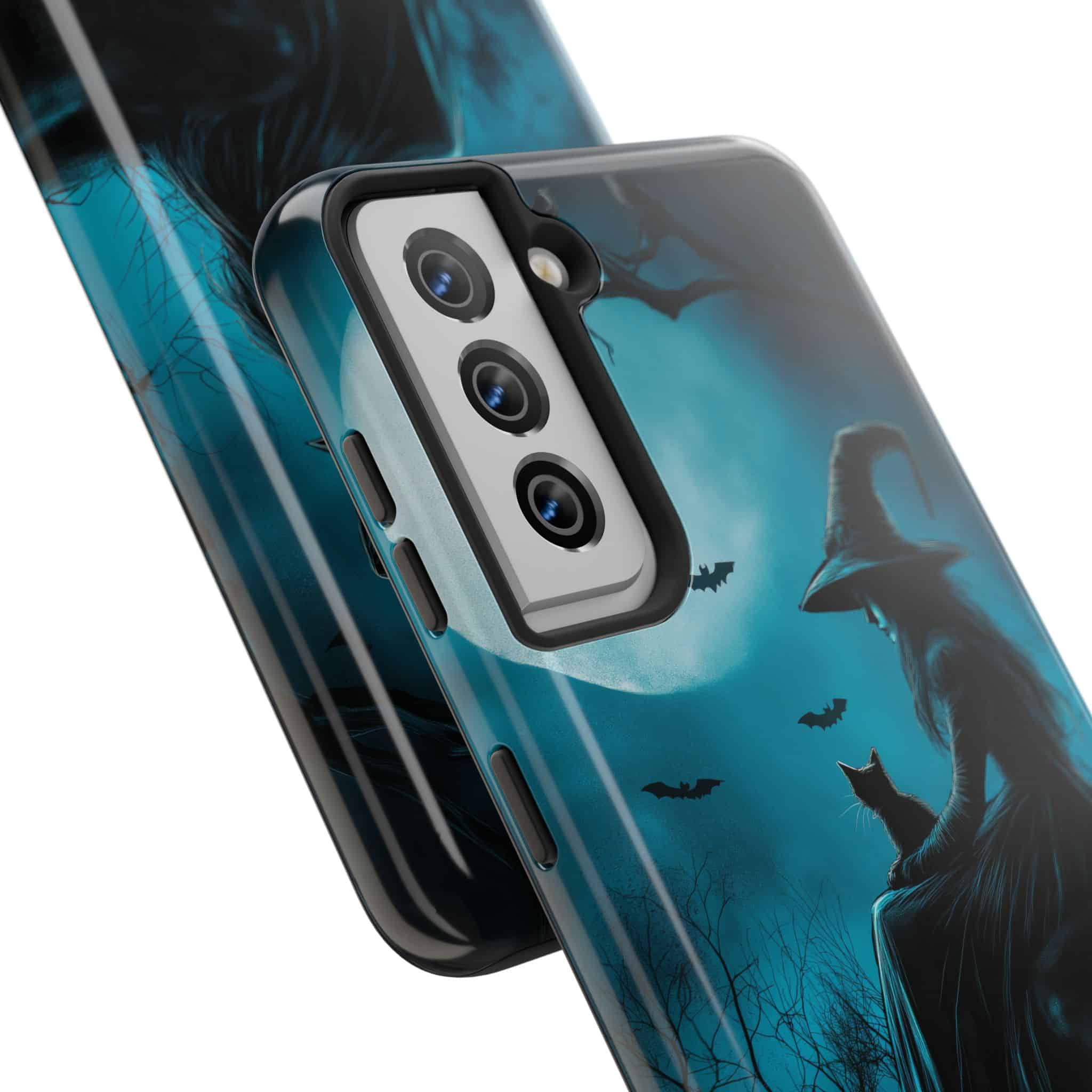 Witch With Black Cat By Moonlight #MJ-W003 Samsung S21, S22, S23, & S24 Tough Phone Cases - Image 14