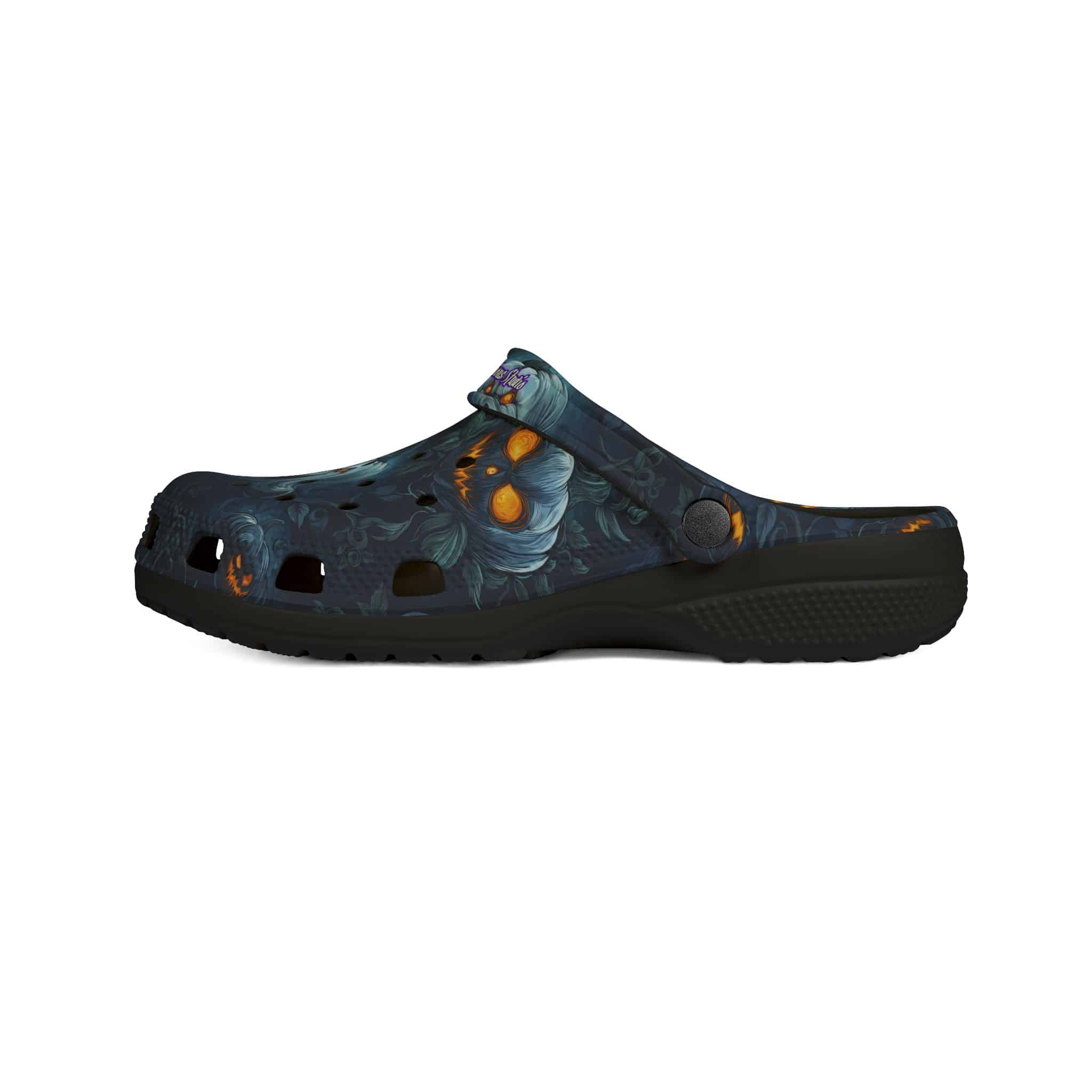 Halloween Ghosts & Pumpkins Pattern 2 Clog Style Shoes - Image 5