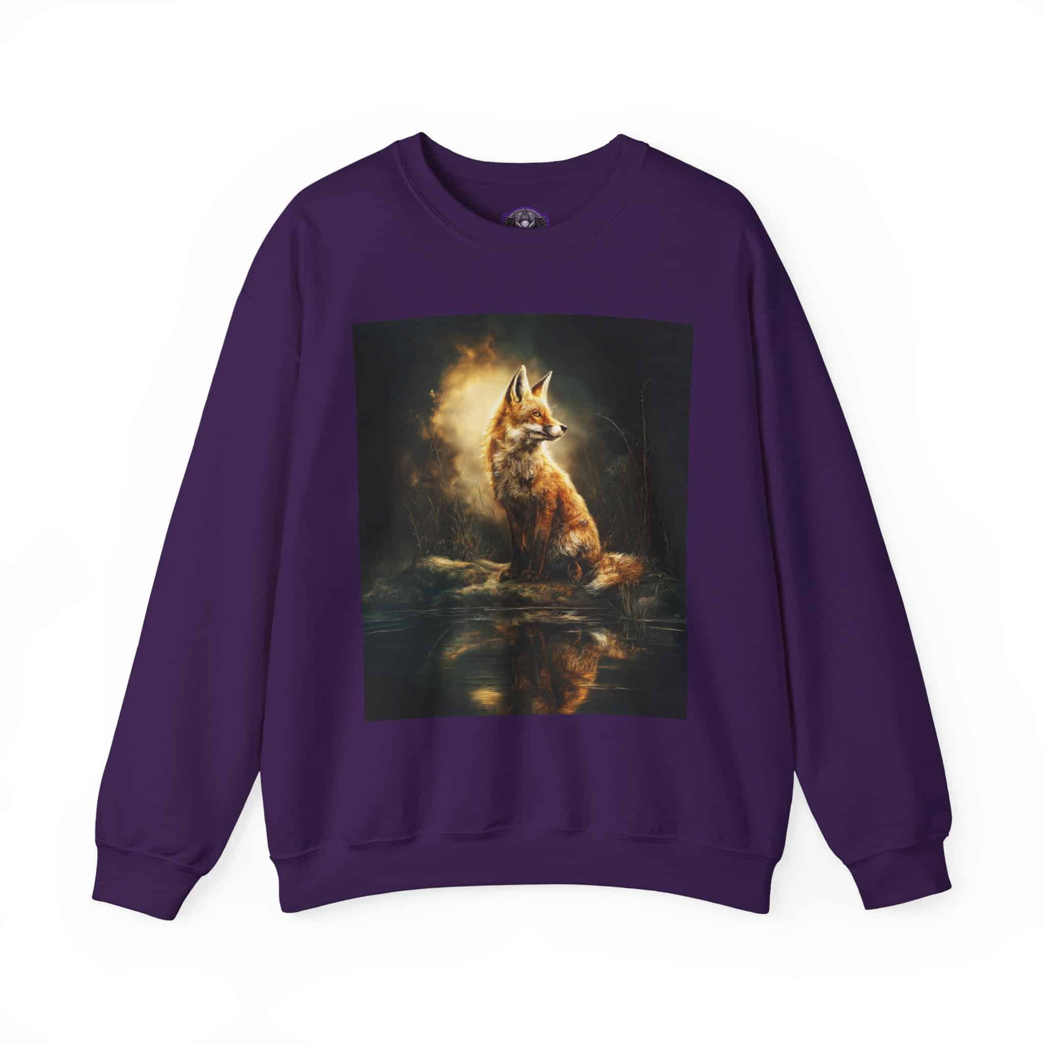 Fox By The Lake Unisex Tee by Wyldesigns Unisex Heavy Blend™ Crewneck Sweatshirt - Image 25