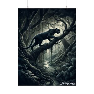 Black Panther WD-D002 By Wyldesigns Matte Vertical Posters