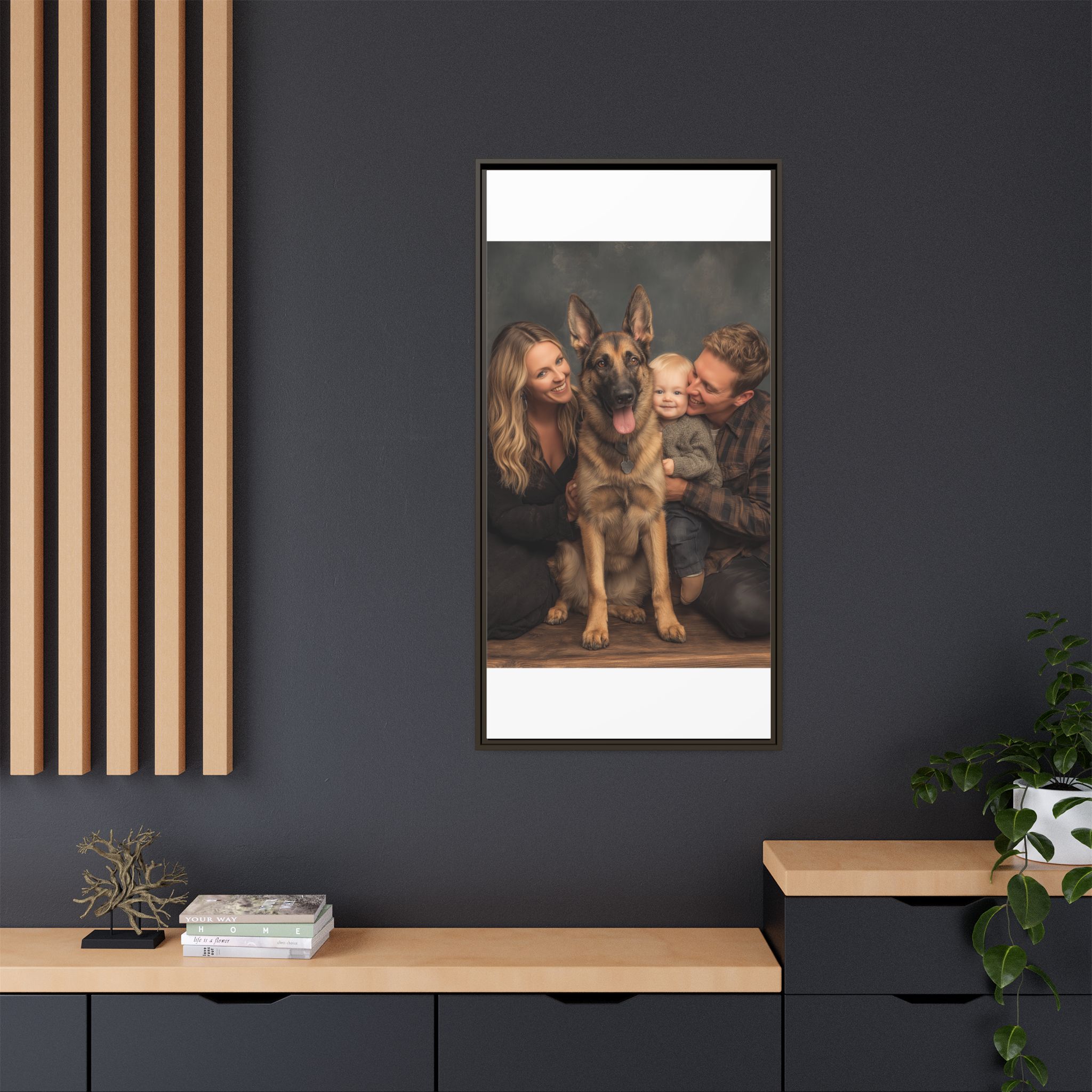 Personalized Framed Family Canvas Wall Art Vertical Multiple Sizes Available - Image 212