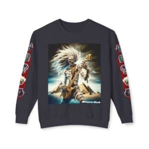 Monster Mosh 2024 Tour  Mummy Bass Guitar MM-D003 Deluxe Unisex Lightweight Crewneck Sweatshirt