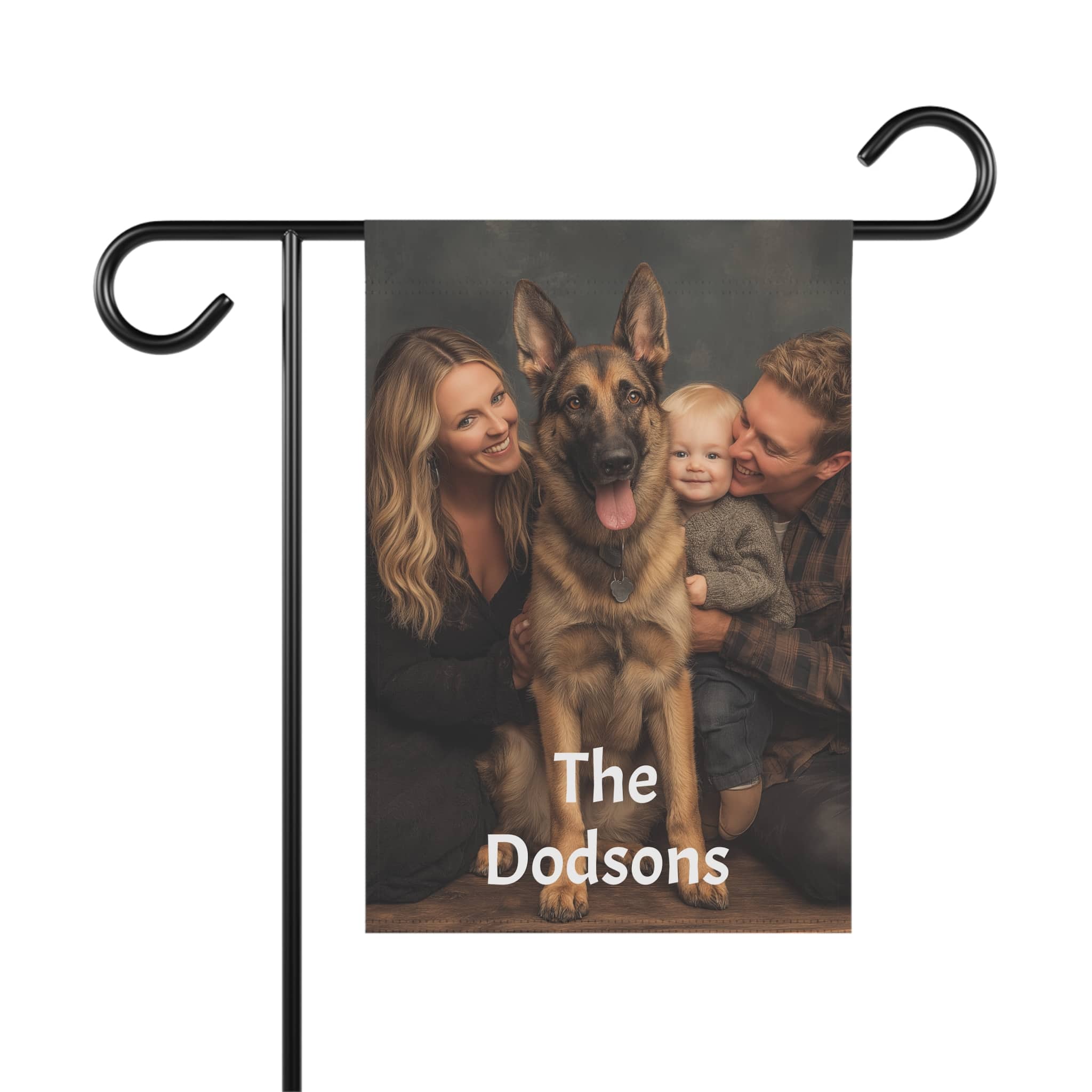 Personalized Photo Garden Flag – Custom Family Name Welcome Banner - Image 6