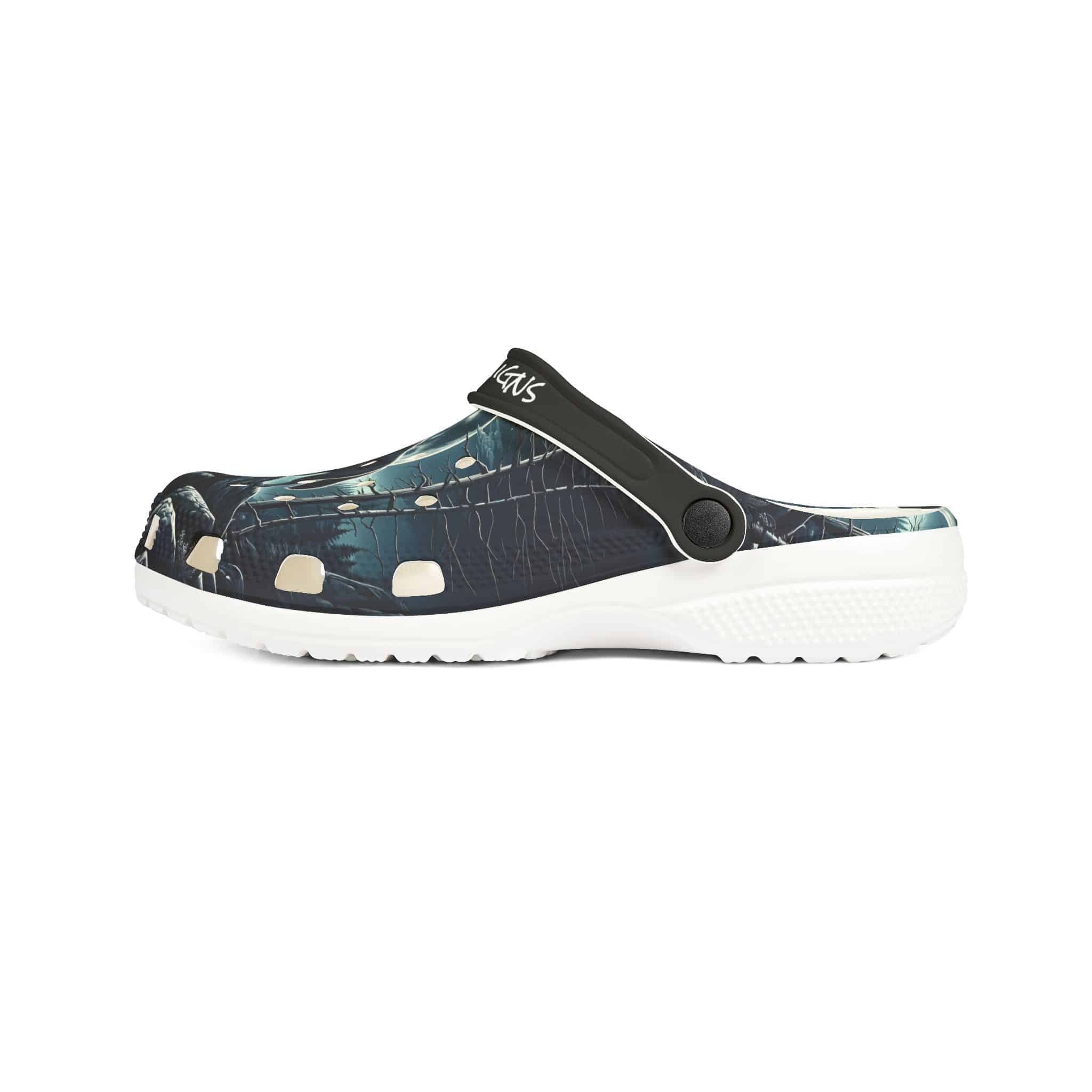 Wolf Howling WD-D001 By Wyldesigns - Clog Shoes - Image 13