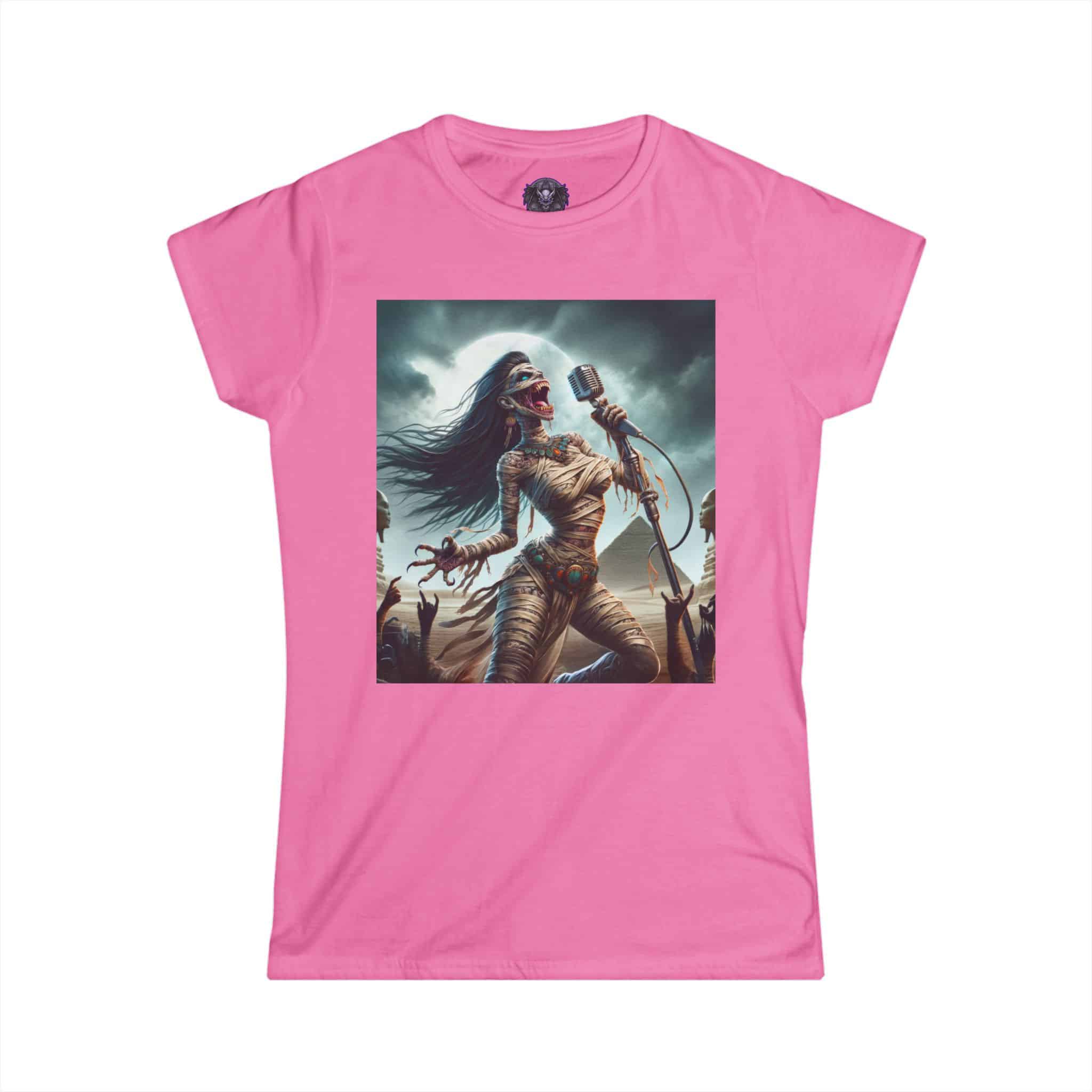 Monster Mosh 2024 Tour Mummy Goddess Singer MM-D-MG01 Women's Softstyle Tee - Image 40