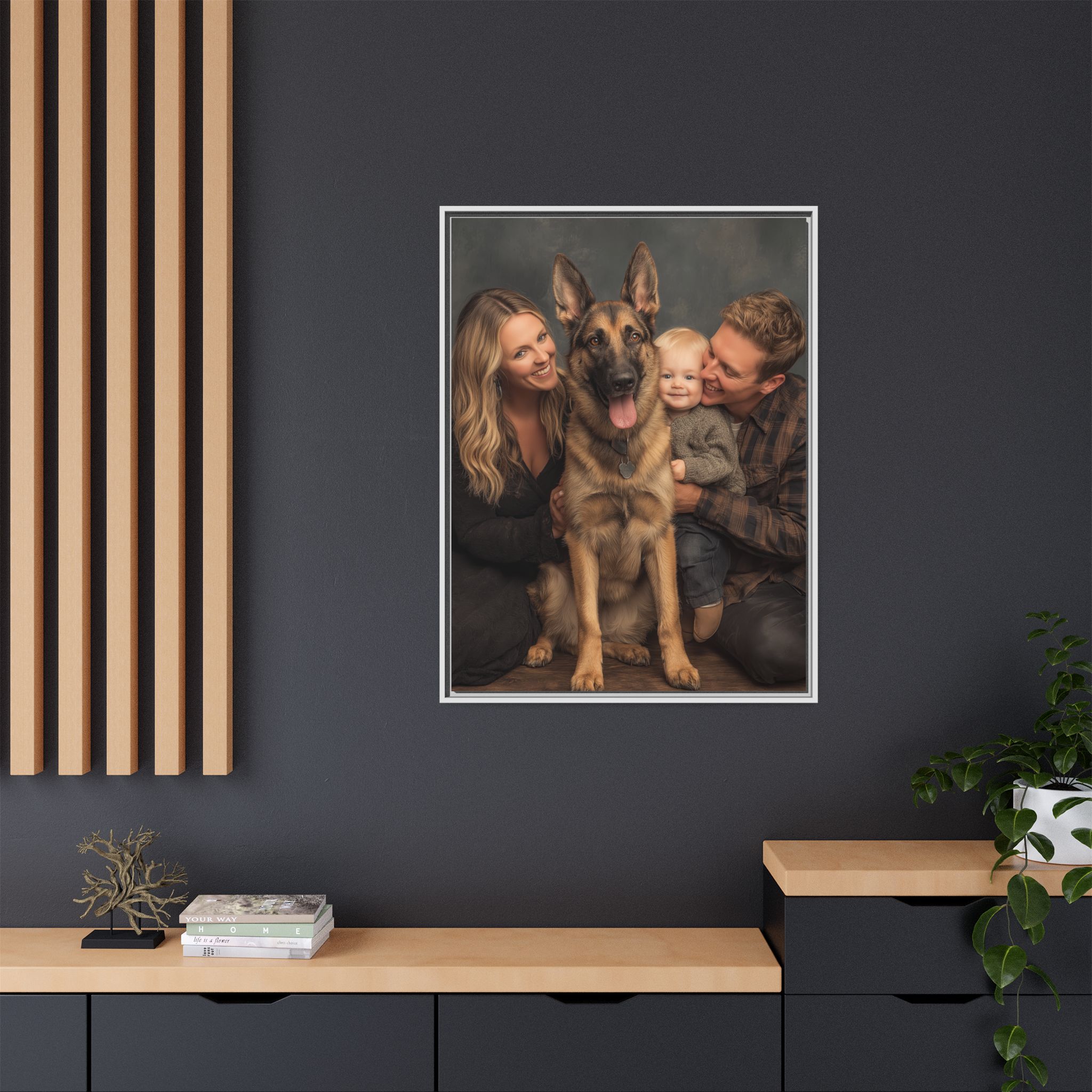 Personalized Framed Family Canvas Wall Art Vertical Multiple Sizes Available - Image 108