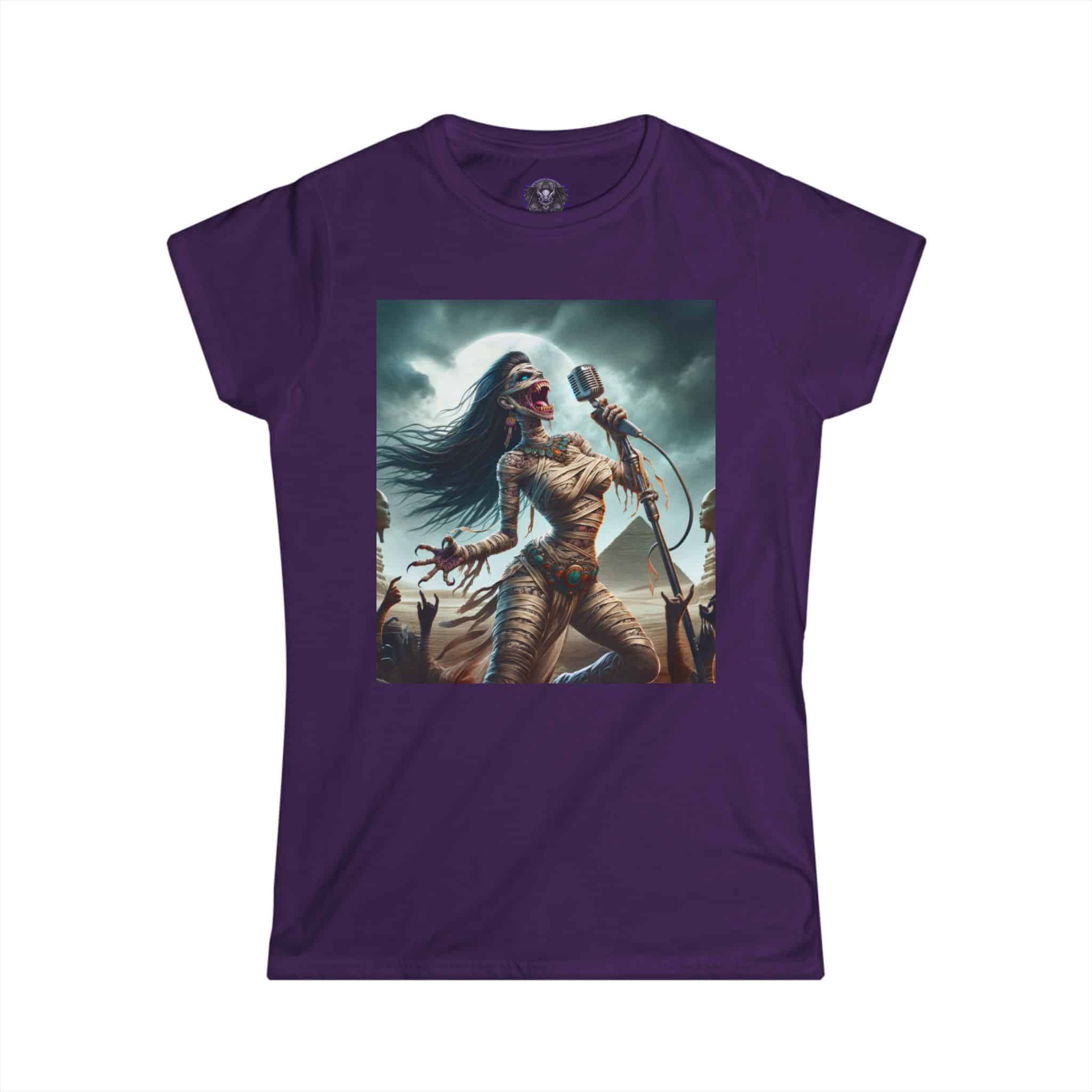 Monster Mosh 2024 Tour Mummy Goddess Singer MM-D-MG01 Women's Softstyle Tee - Image 37