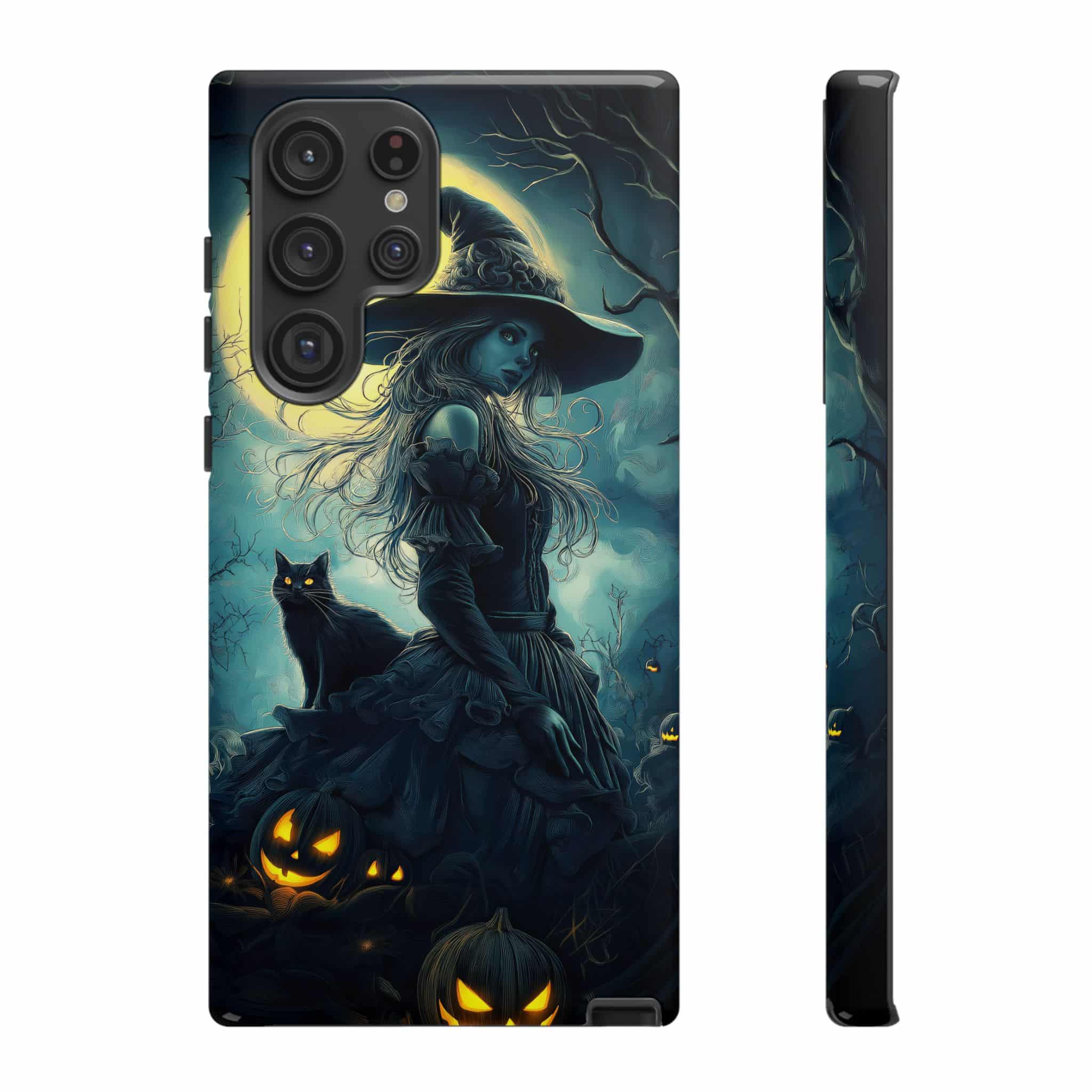 Witch With Black Cat By Moonlight #MJ-W001 Samsung S21, S22, S23, S24 Plus & Ultra Tough Cases - Image 17