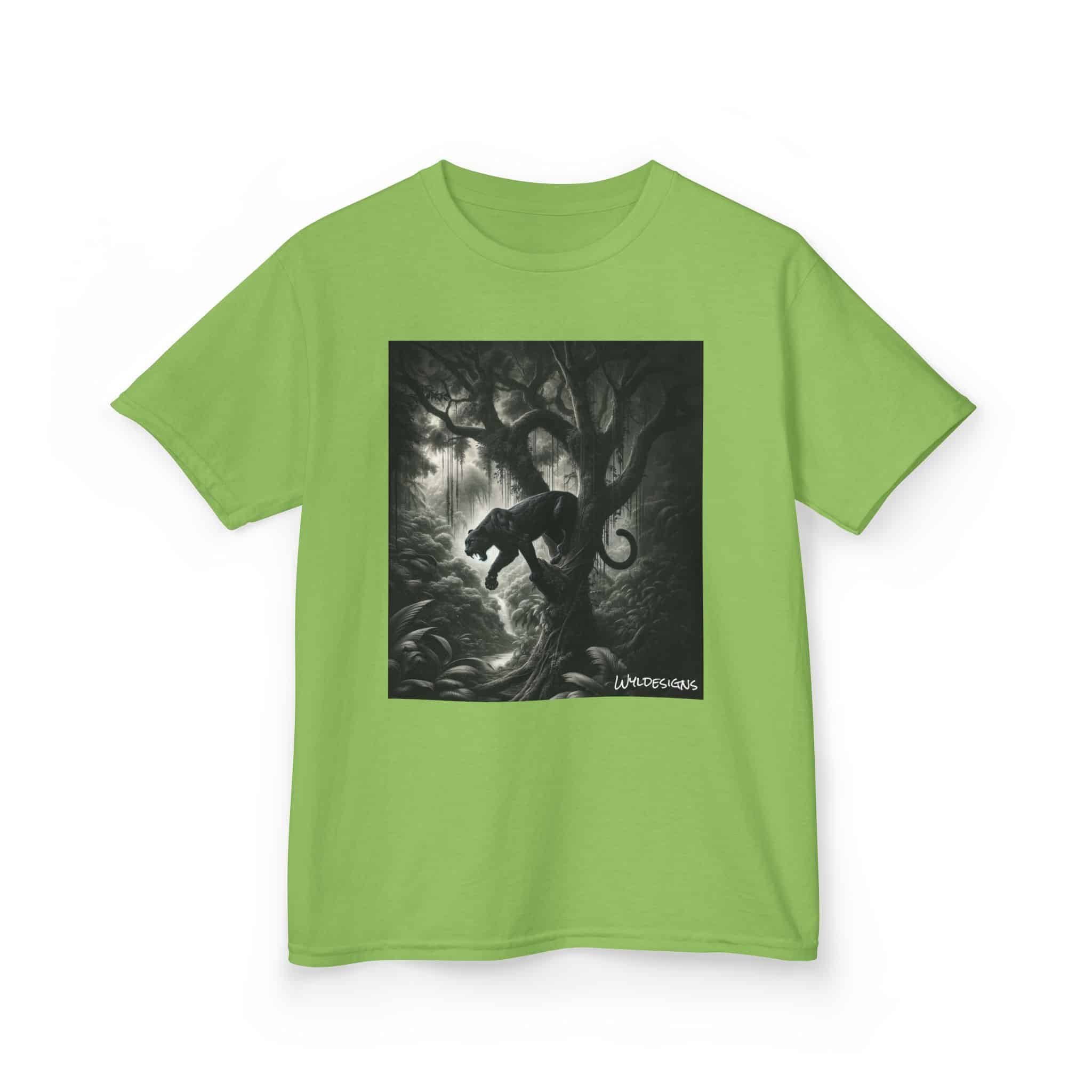 Black Panther WD-D003 By Wyldesigns Kids Heavy Cotton™ Tee - Image 11