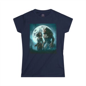 Werewolf & Progeny Full Moon #ML-D-WW02 Women's Softstyle Tee