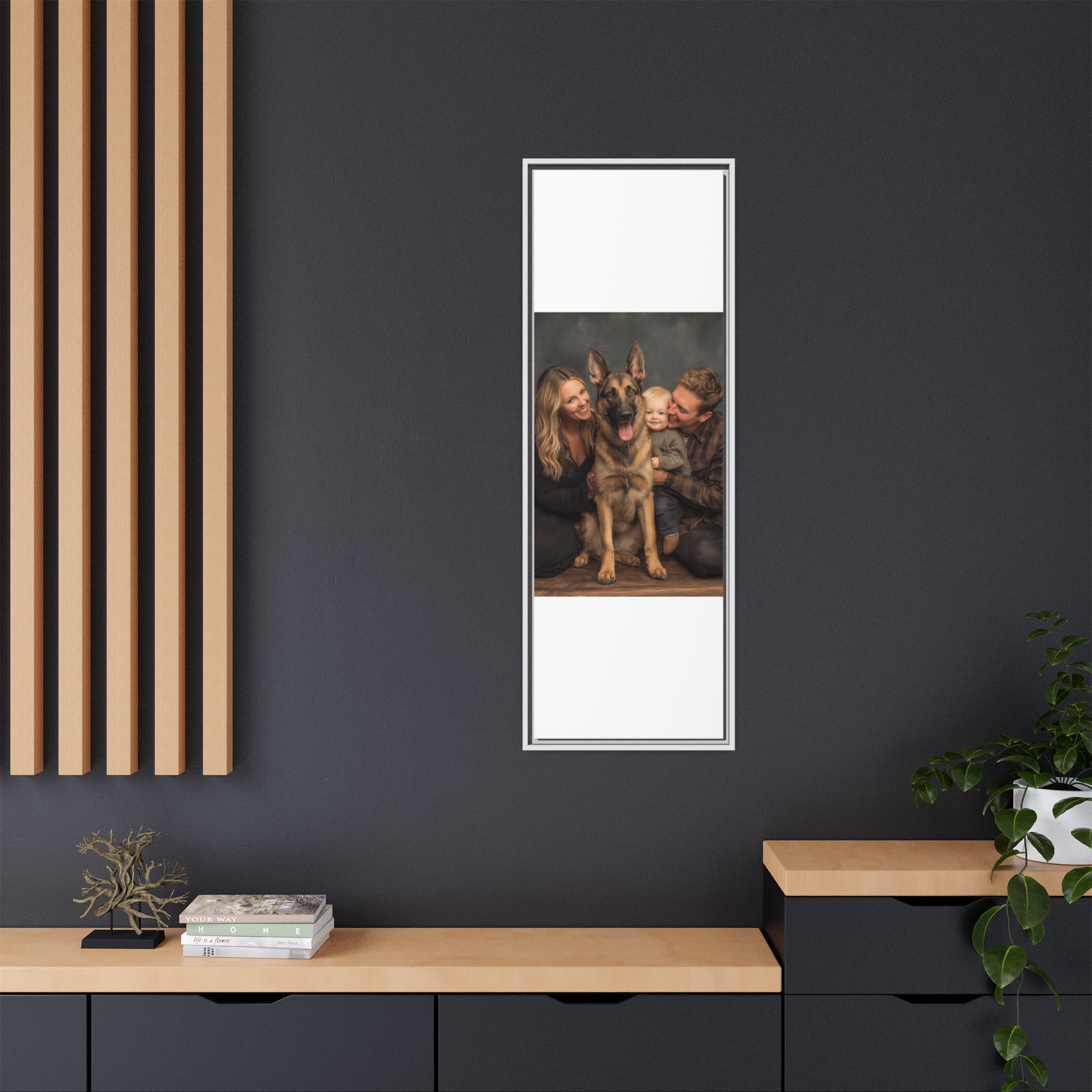 Personalized Framed Family Canvas Wall Art Vertical Multiple Sizes Available - Image 132