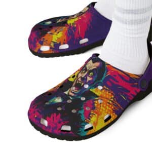 Dracula Pop 60's Art Style Clog Style Shoes