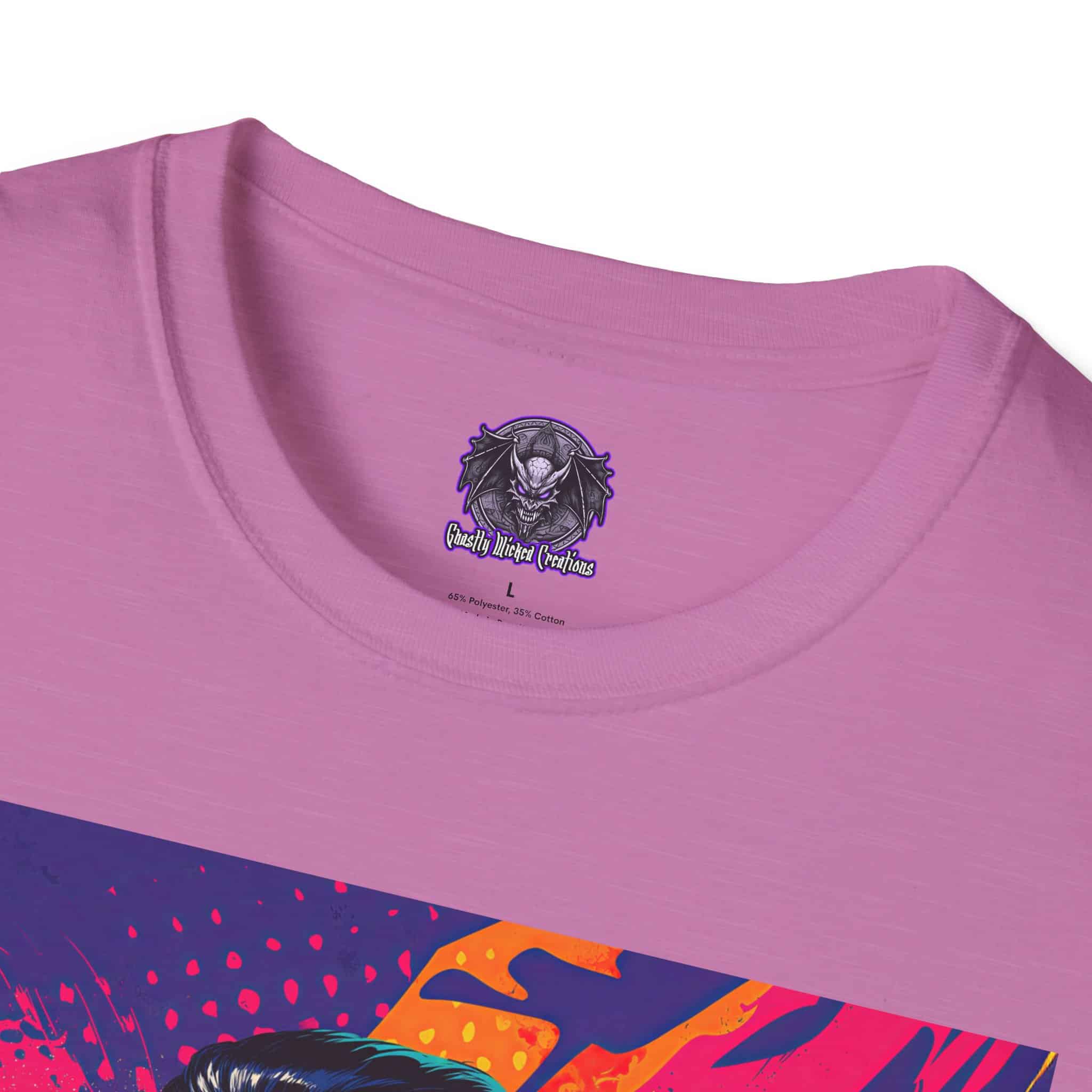 Dracula Pop Art 60's Style Unisex T-Shirt - Image 35