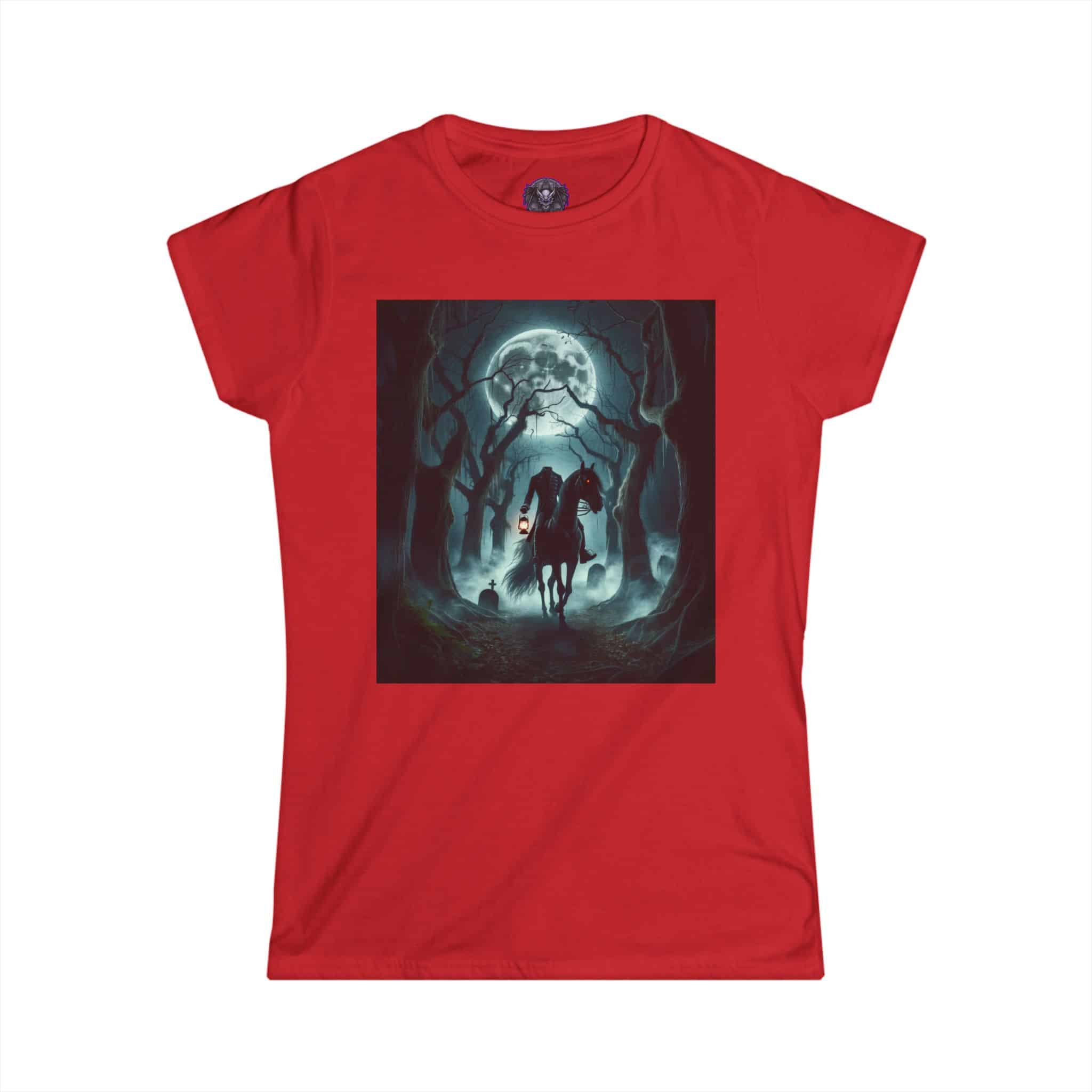 Headless Horseman Of Sleepy Hollow #DZ-HH-002 Women's Softstyle Tee - Image 43