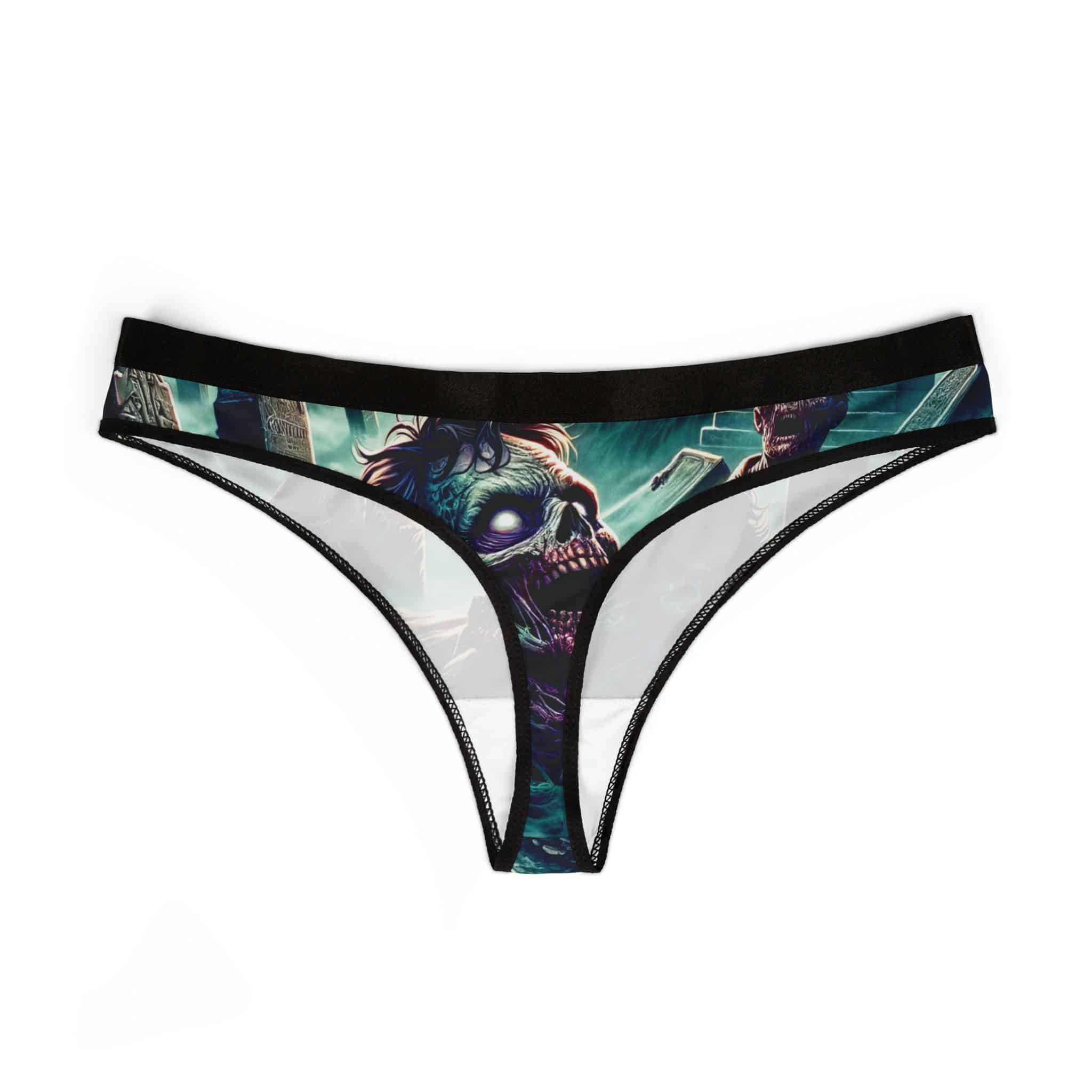 Thong Zombies Emerge Series Women's Thongs Item #DZ-003 Zombies coming out of the ground - Image 2