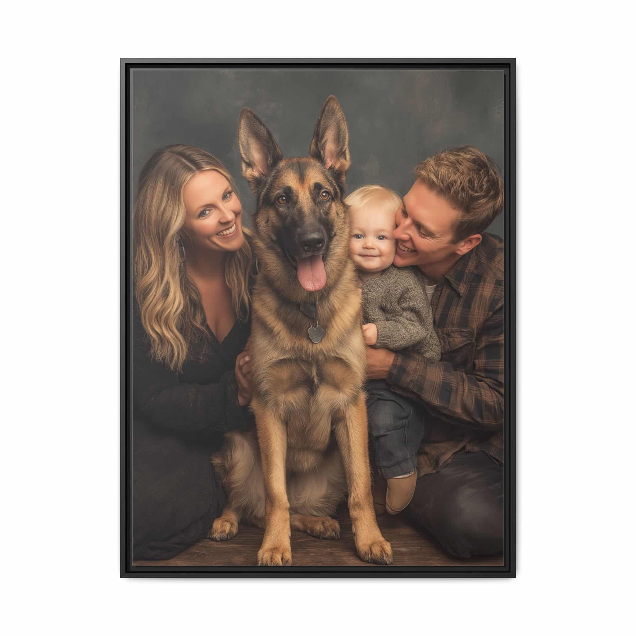 Personalized Framed Family Canvas Wall Art Vertical Multiple Sizes Available - Image 33