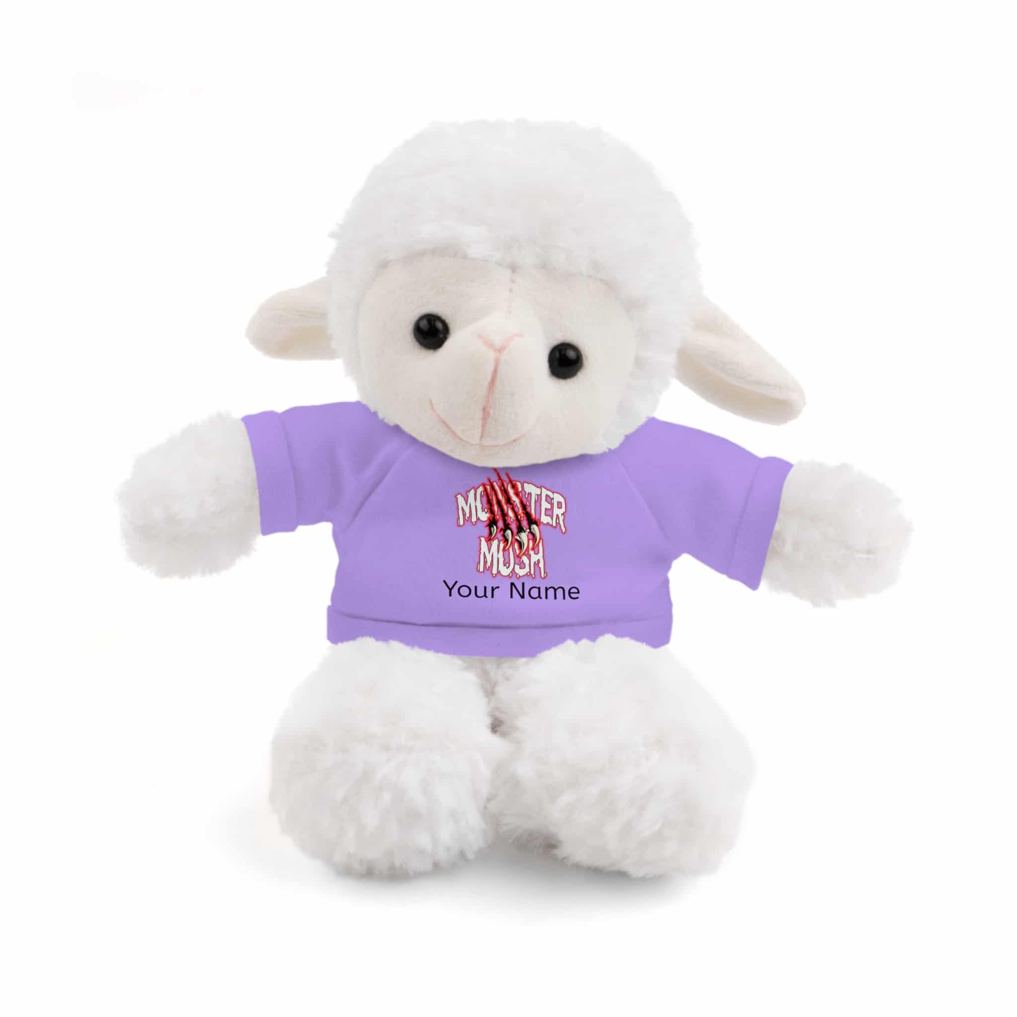 Personalized 8 Inch Stuffed Animals Wearing Monster Mosh Tee Assortment - Image 52