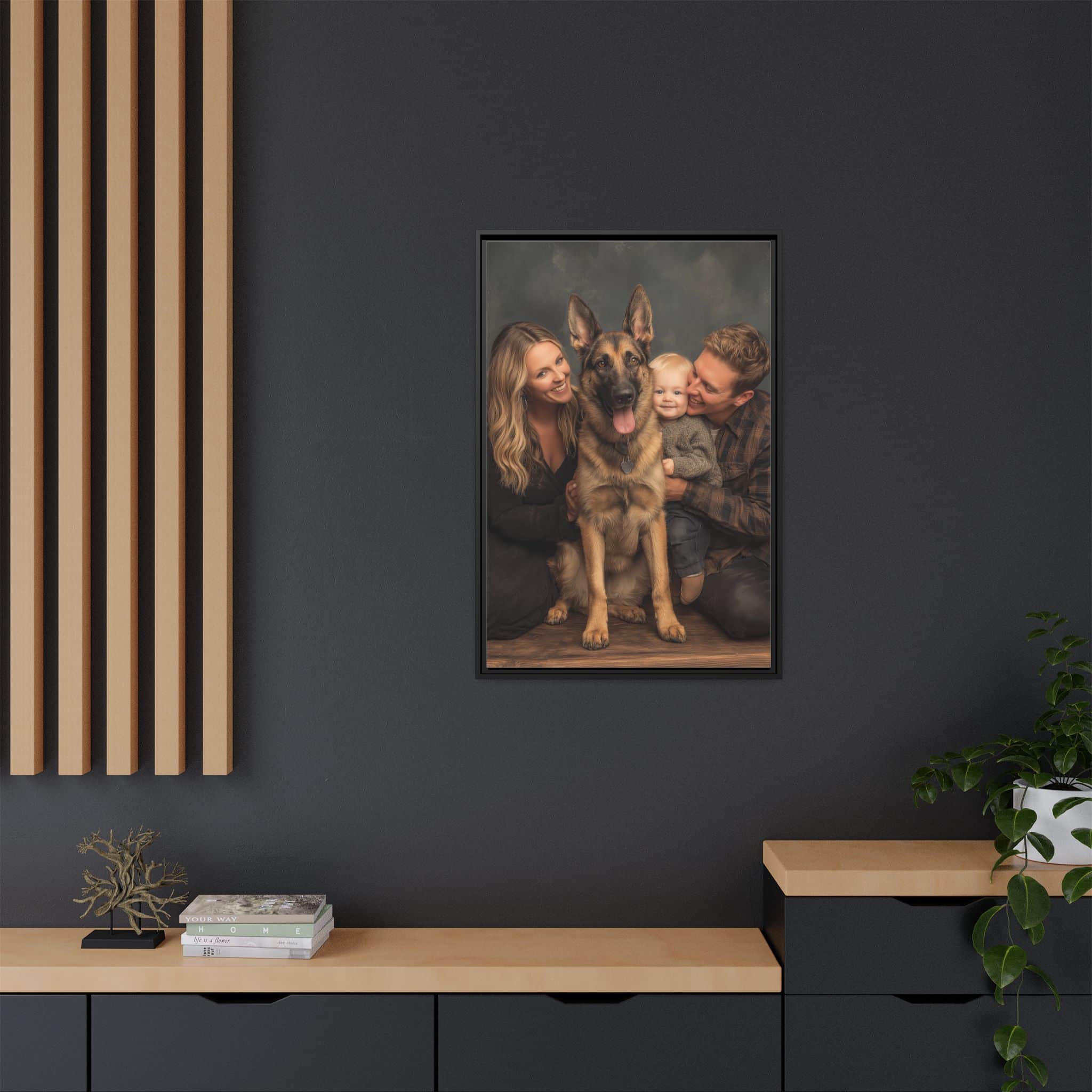 Personalized Framed Family Canvas Wall Art Vertical Multiple Sizes Available - Image 32