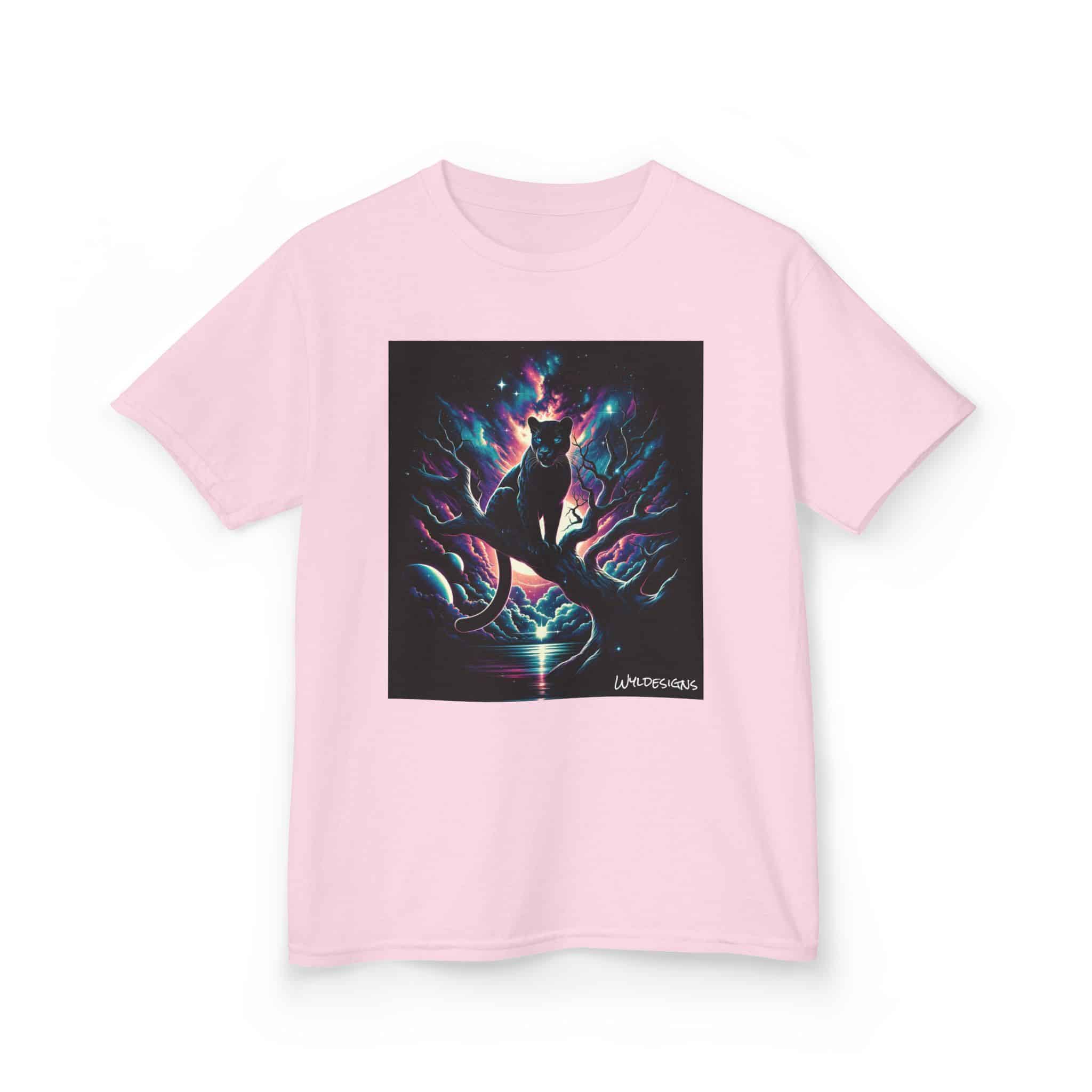 Cosmic Black Panther WD-D009 By Wyldesigns Kids Heavy Cotton™ Tee - Image 15