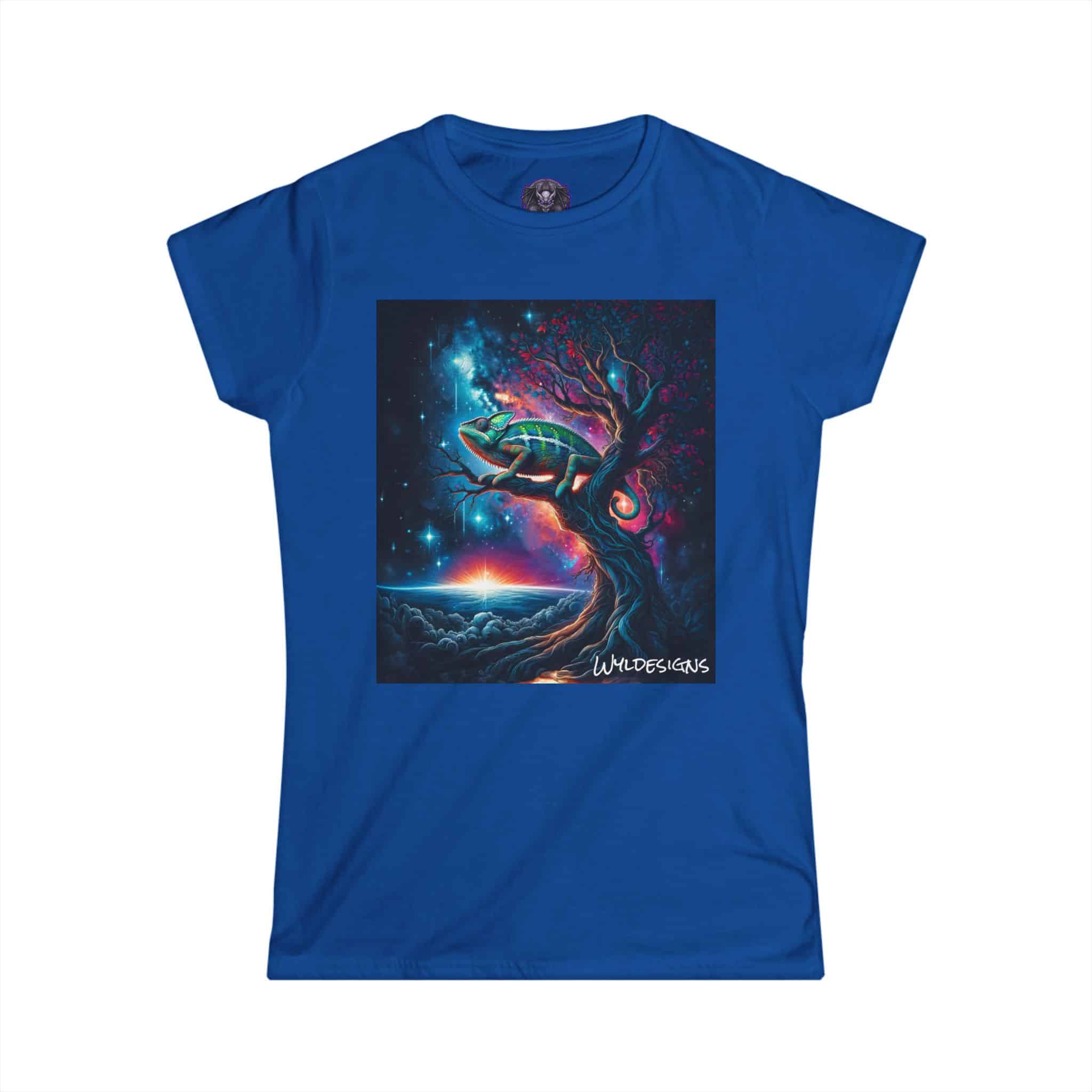Cosmic Chameleon WD-D004 By Wyldesigns Women's Softstyle Tee - Image 7