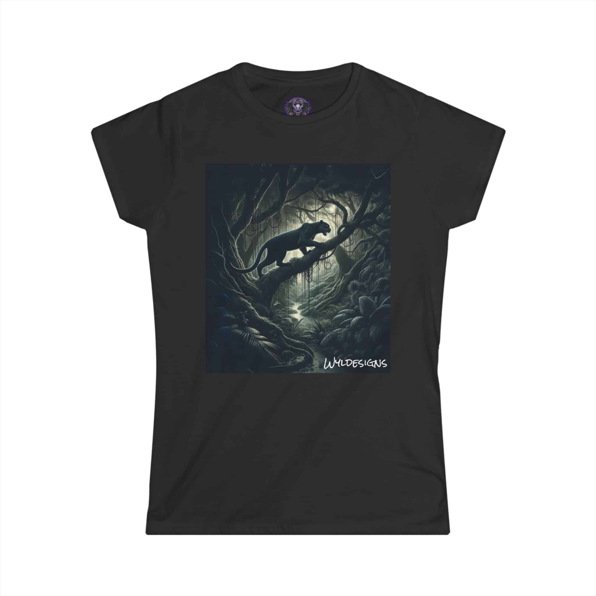 Black Panther WD-D002 By Wyldesigns Women's Softstyle Tee