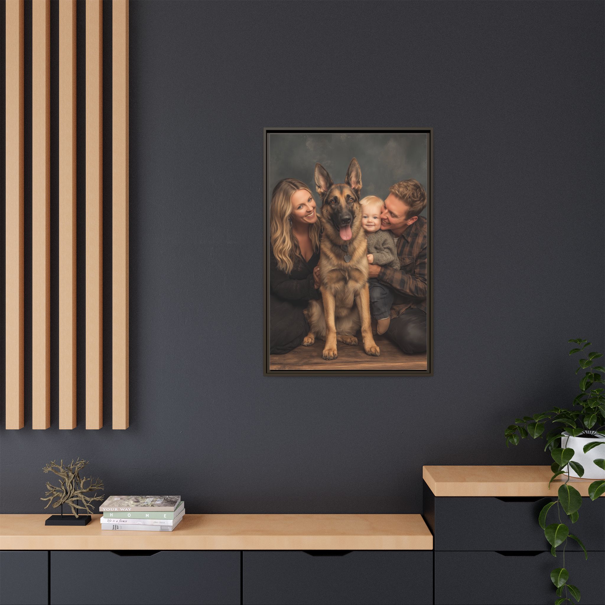 Personalized Framed Family Canvas Wall Art Vertical Multiple Sizes Available - Image 96