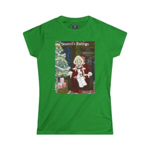 Kelly Klaus Undead Angel Santa's Zombie Daughter - Classic Art w/Text Re-Issue Women's Softstyle Tee
