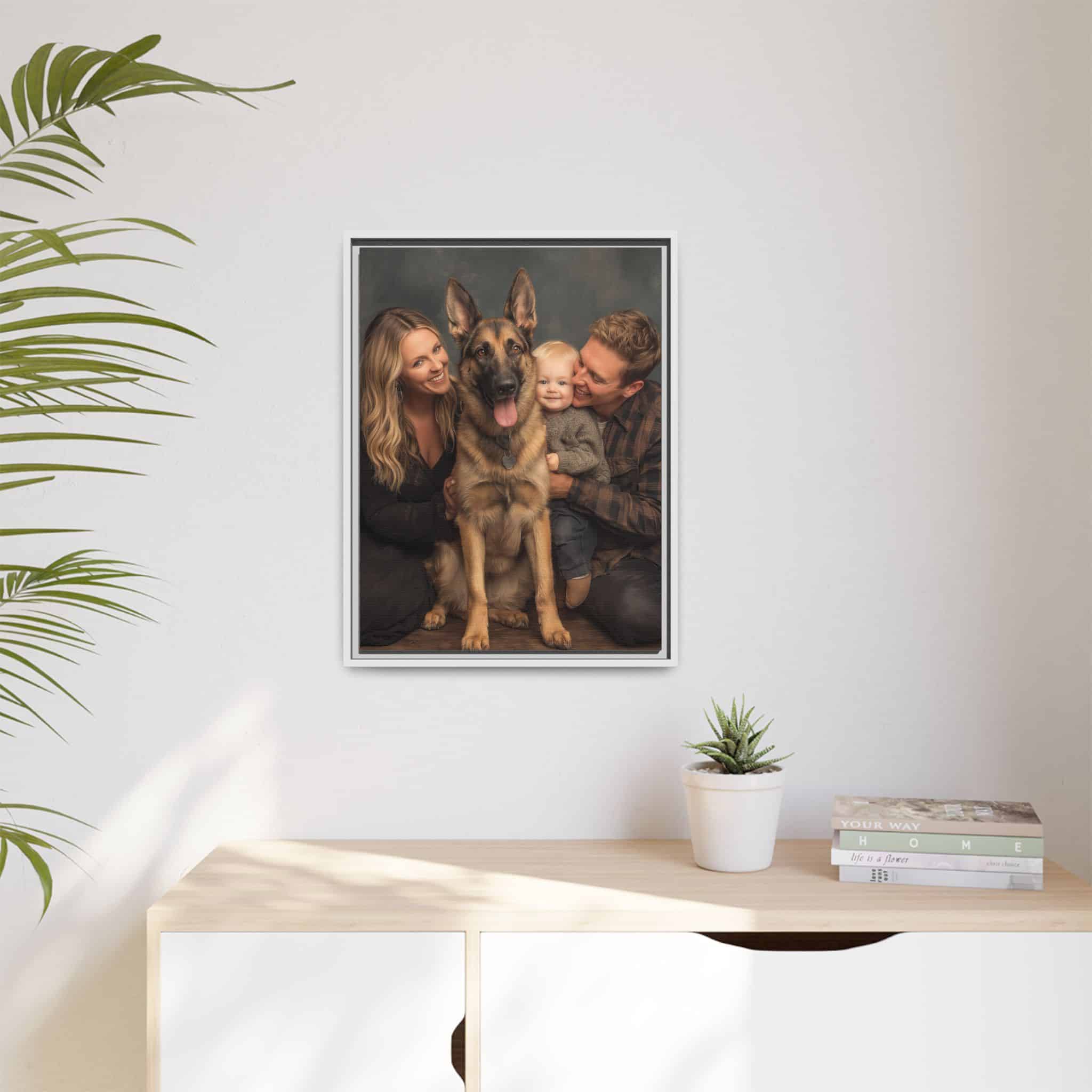 Personalized Framed Family Canvas Wall Art Vertical Multiple Sizes Available - Image 75