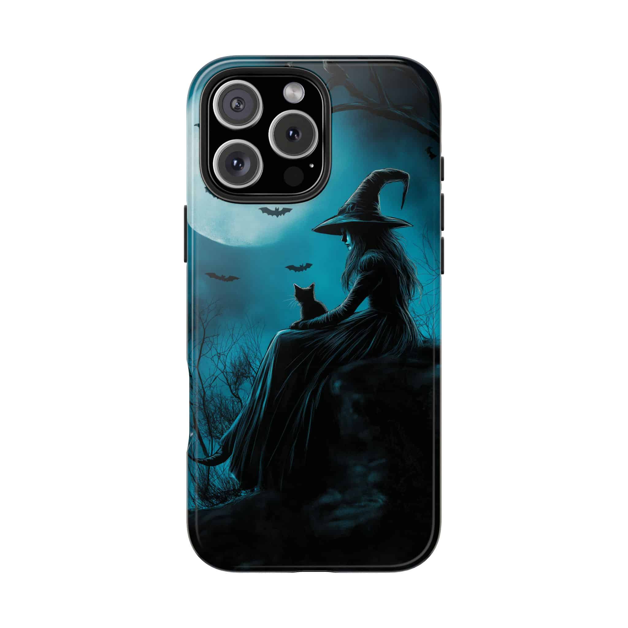 Witch With Black Cat By Moonlight #MJ-W003 iPhone 15 & 16 Tough Phone Cases - Image 20