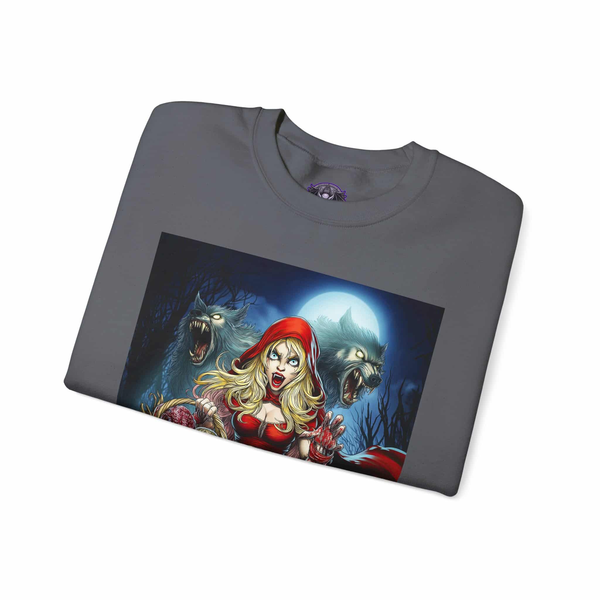 Vampire Red Riding Hood By Ghastly Wicked Tales 2025-02 Unisex Heavy Blend™ Crewneck Sweatshirt - Image 43