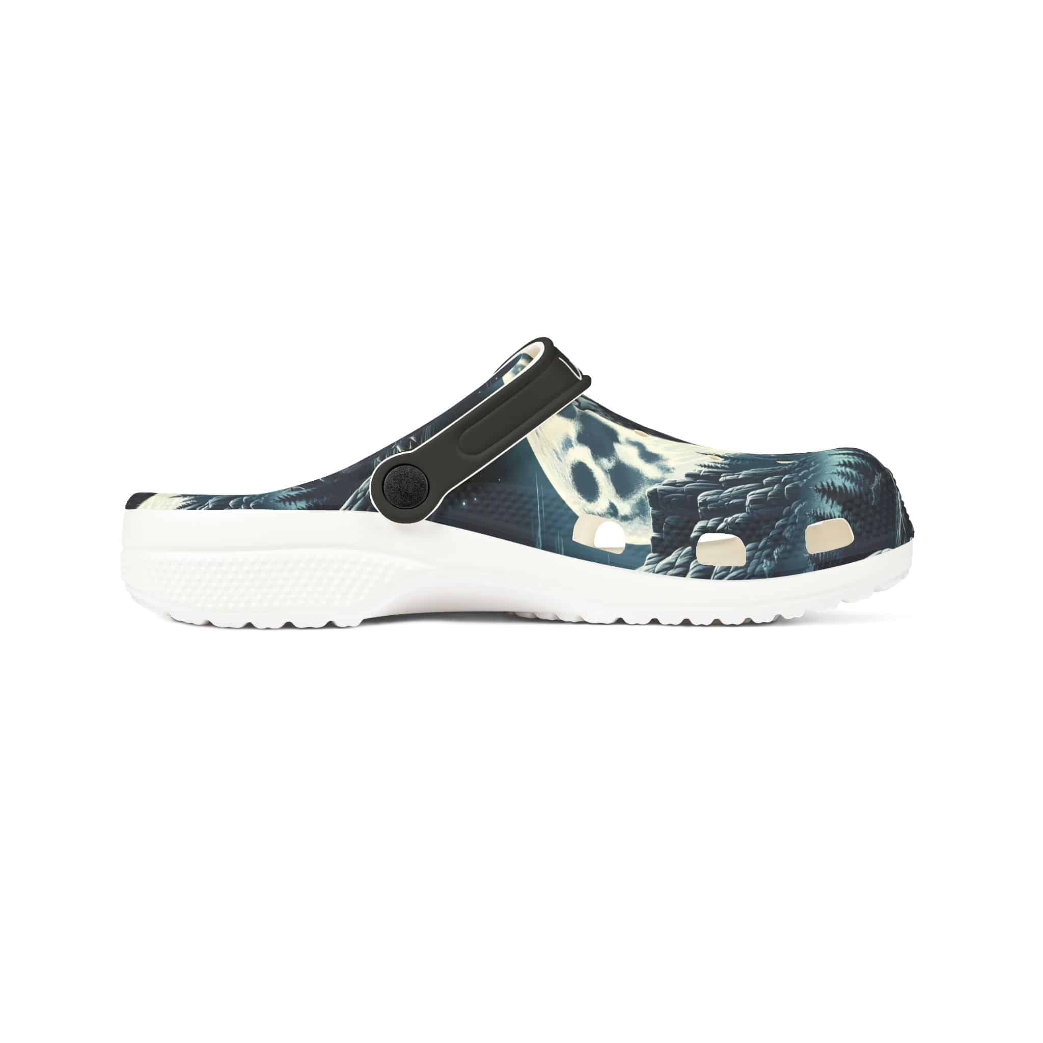 Wolf Howling WD-D001 By Wyldesigns - Clog Shoes - Image 12