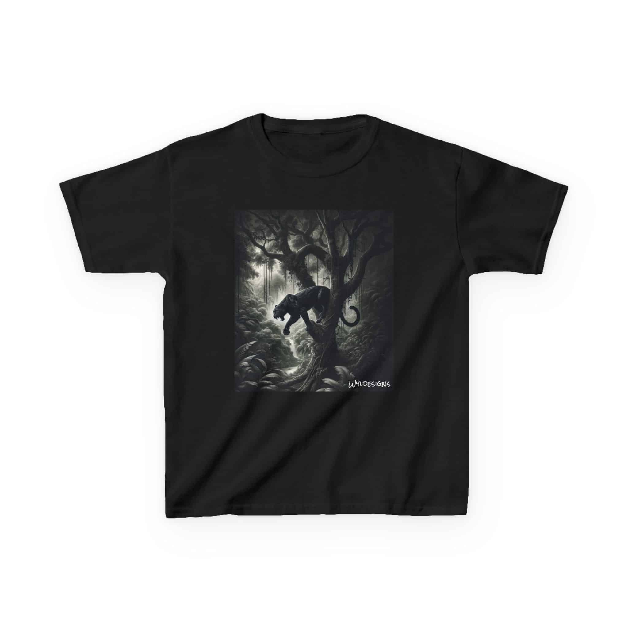 Black Panther WD-D003 By Wyldesigns Kids Heavy Cotton™ Tee
